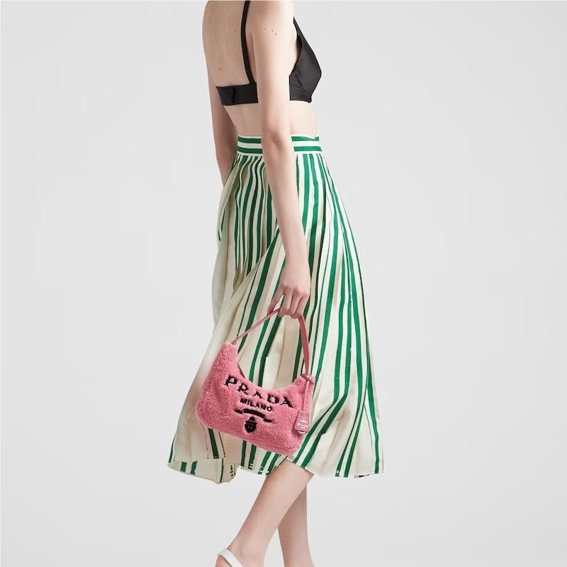 Prada Prada Re-Edition 2000 Terry Mini Bag Pink Size ONE SIZE - 11 Thumbnail