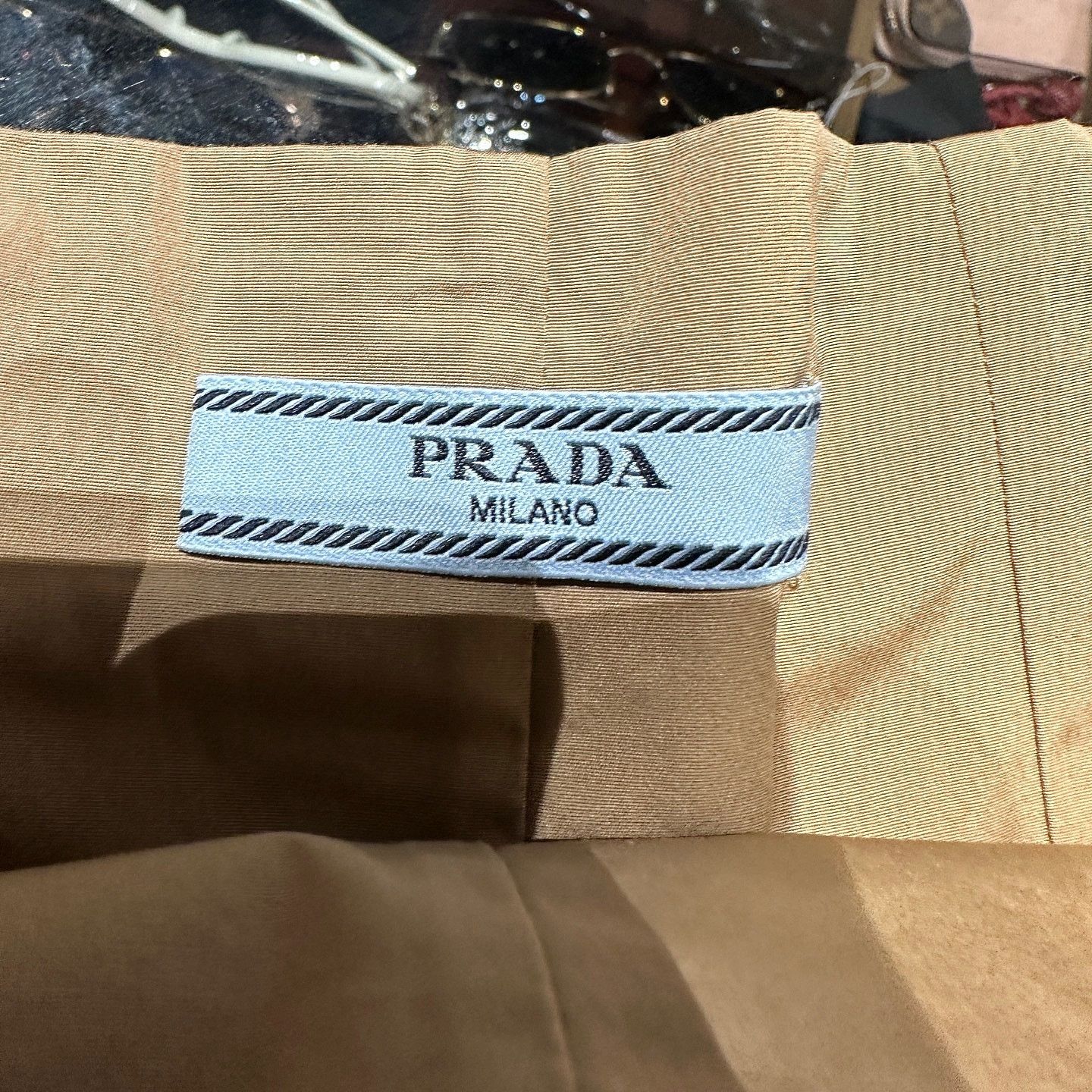 Prada Prada Beige Cotton Belted Shorts Size 40 Size 27" / US 4 / IT 40 - 3 Thumbnail