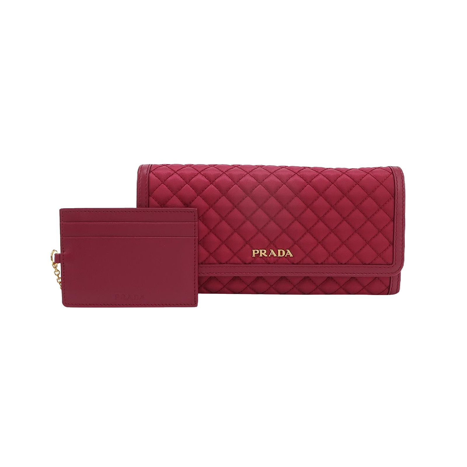 Prada Prada Quilted Tessuto Long Wallet ONE SIZE Size ONE SIZE - 2 Thumbnail