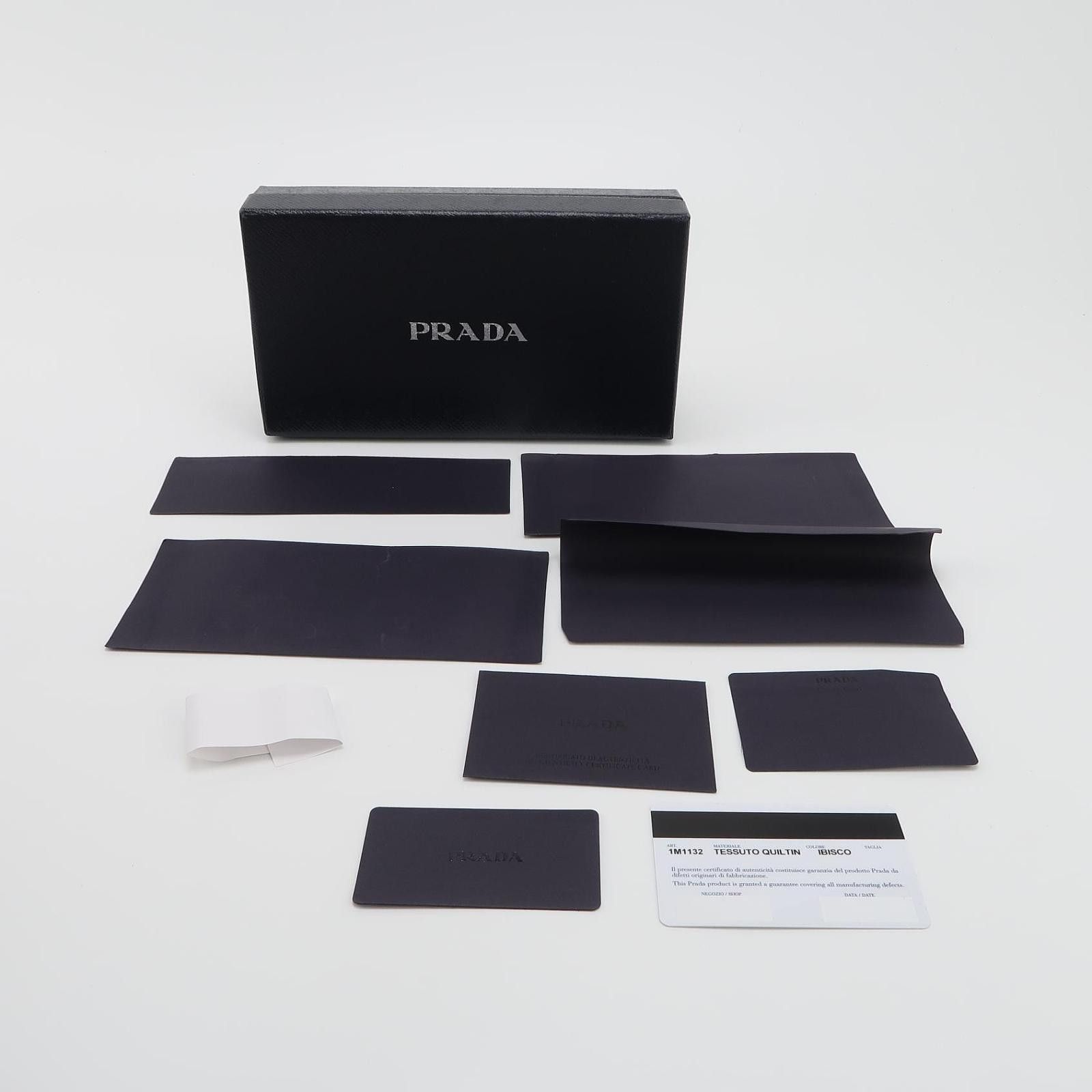 Prada Prada Quilted Tessuto Long Wallet ONE SIZE Size ONE SIZE - 10 Thumbnail