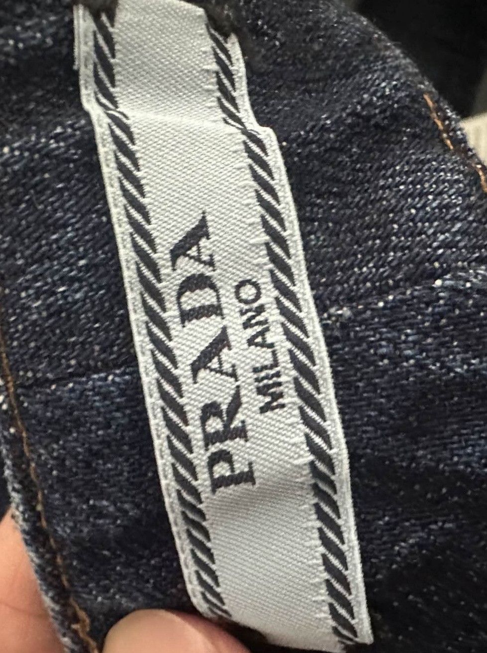Prada Prada Triangle Logo Denim Bermuda Shorts Size 40 Size 27" / US 4 / IT 40 - 3 Thumbnail