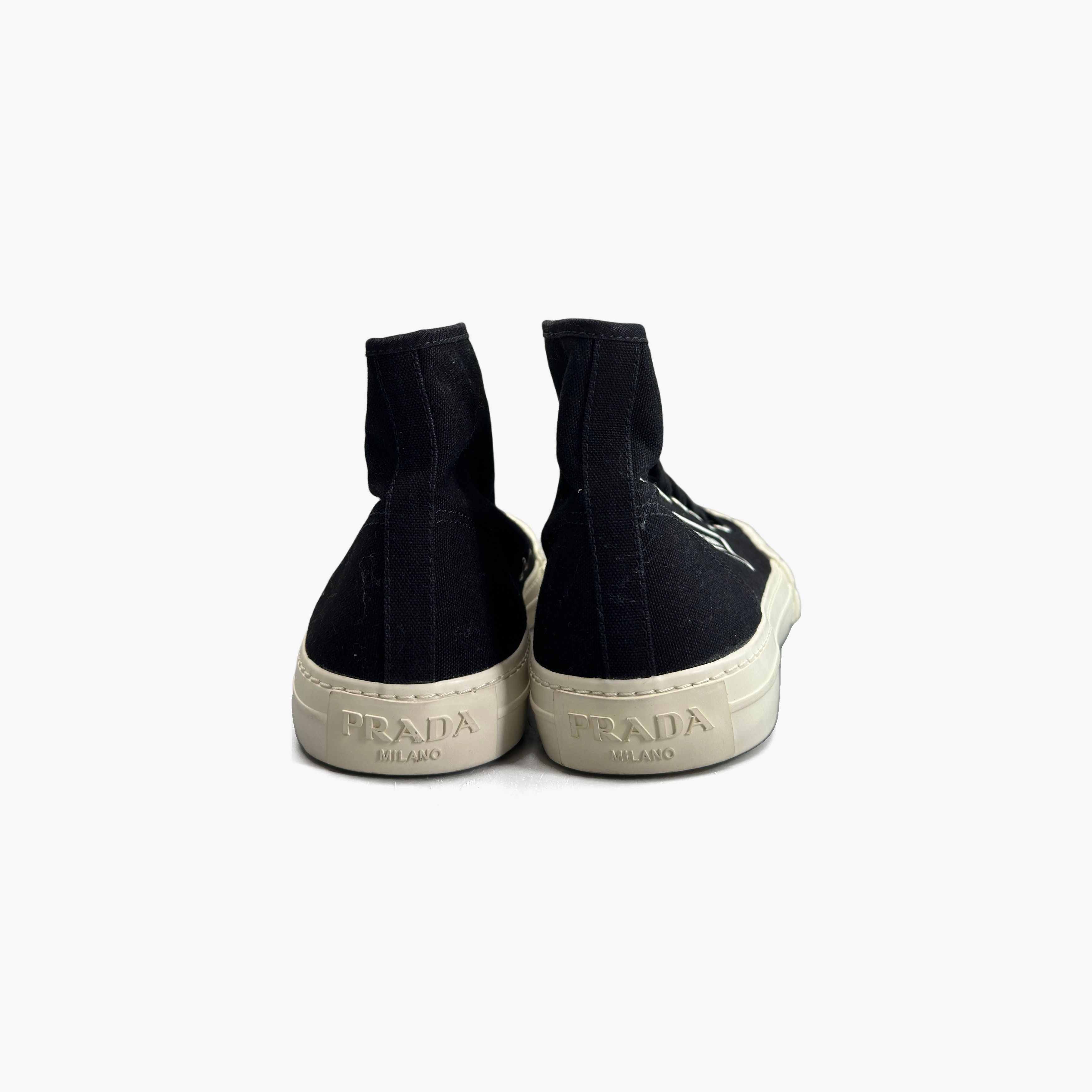 Prada Prada Canvas Wheel Vulc High Top Sneakers Size 10 Size US 10 / EU 43 - 6 Thumbnail