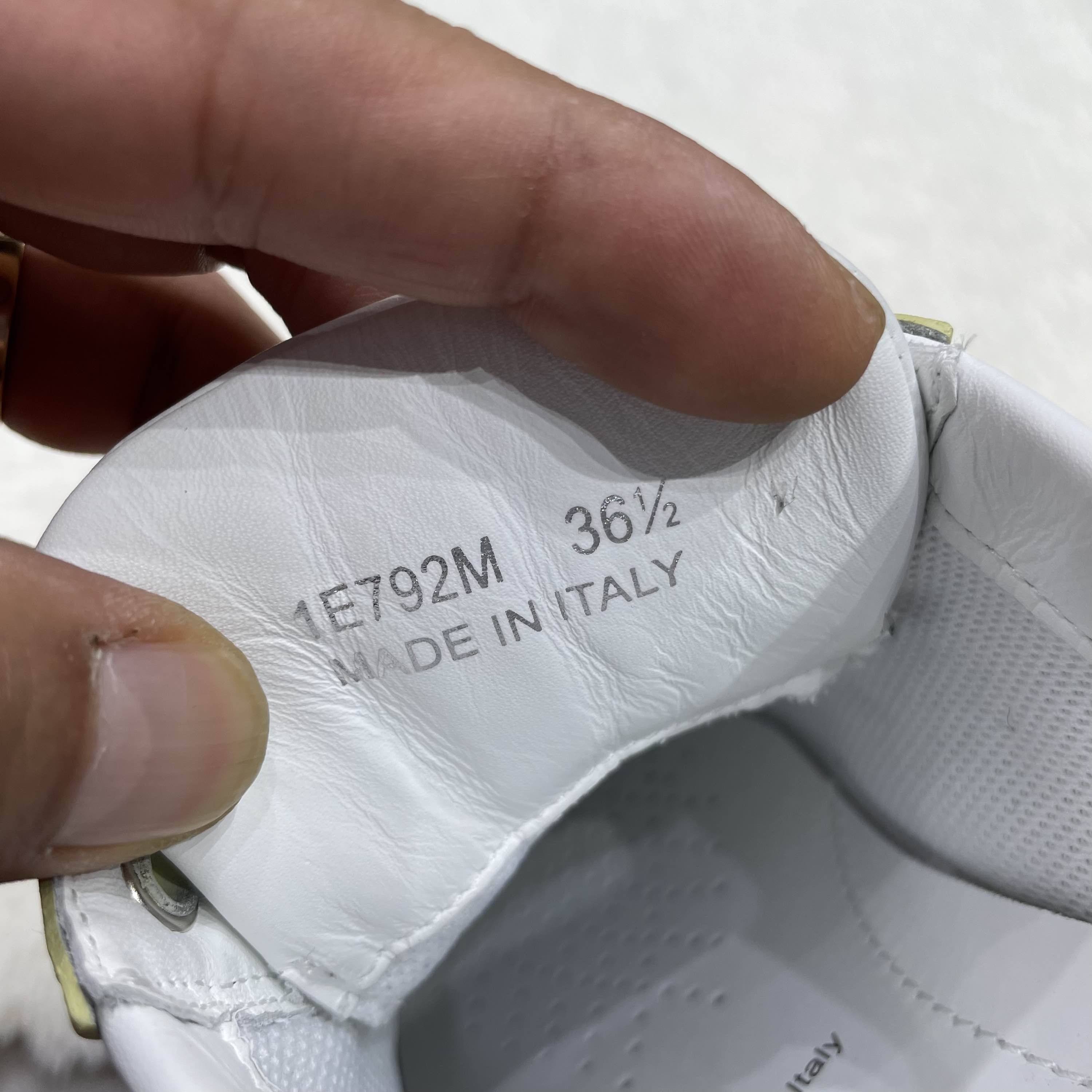 Prada Prada Downtown Leather Sneakers Yellow Size 36.5 Size US 6.5 / IT 36.5 - 5 Thumbnail