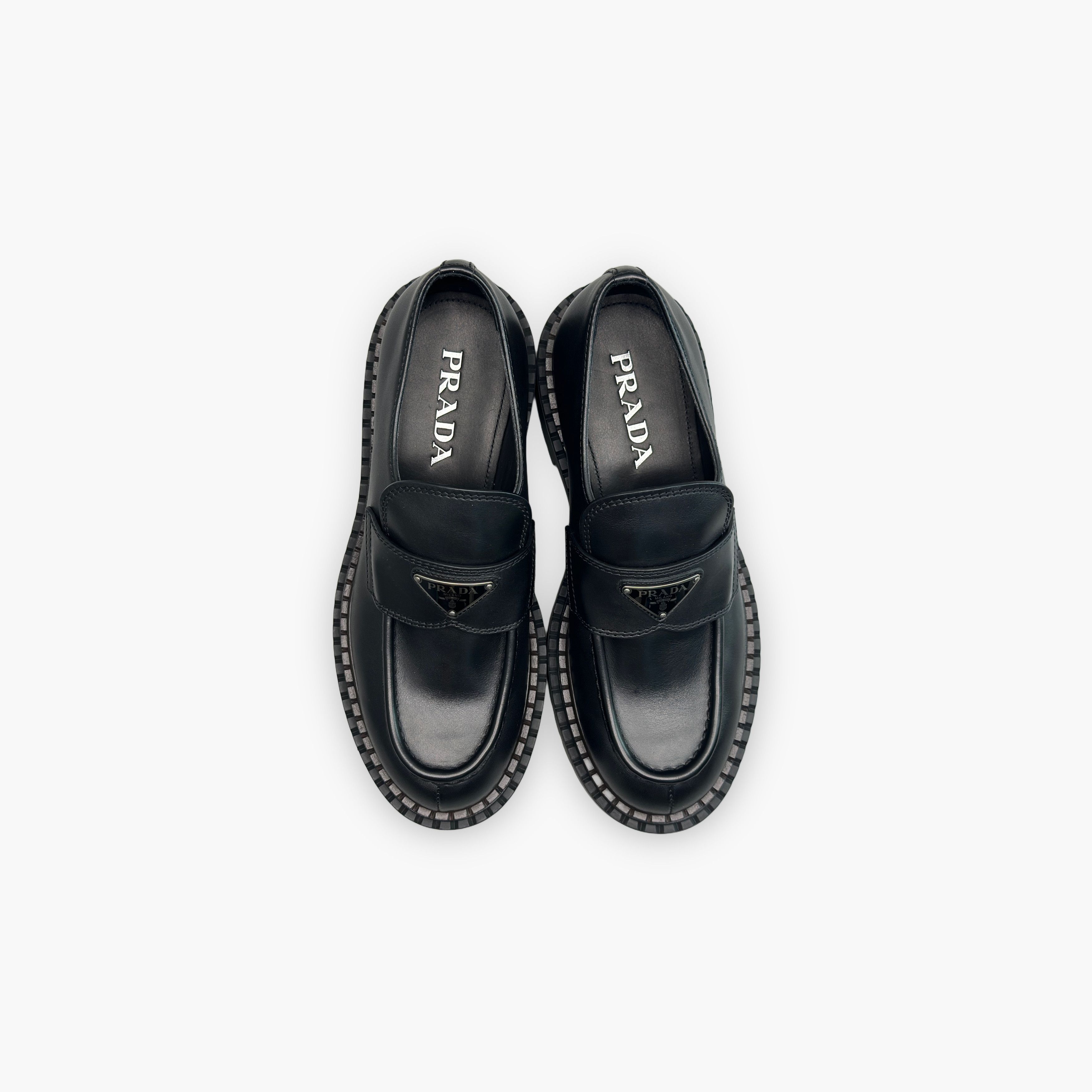 Prada Prada Logo Leather Loafers Size US 7 / EU 40 Size US 7 / EU 40 - 9 Thumbnail