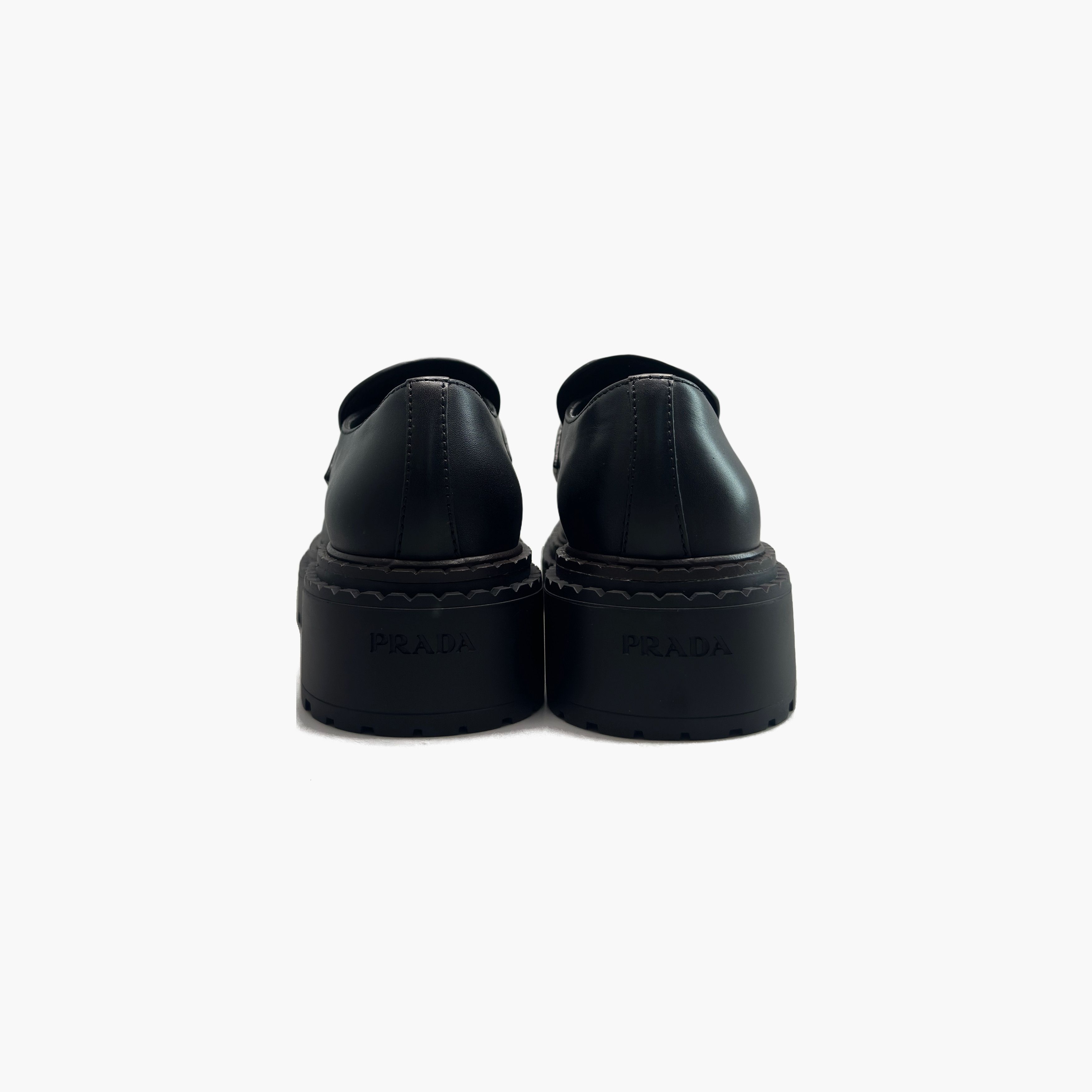 Prada Prada Logo Leather Loafers Size US 7 / EU 40 Size US 7 / EU 40 - 6 Thumbnail