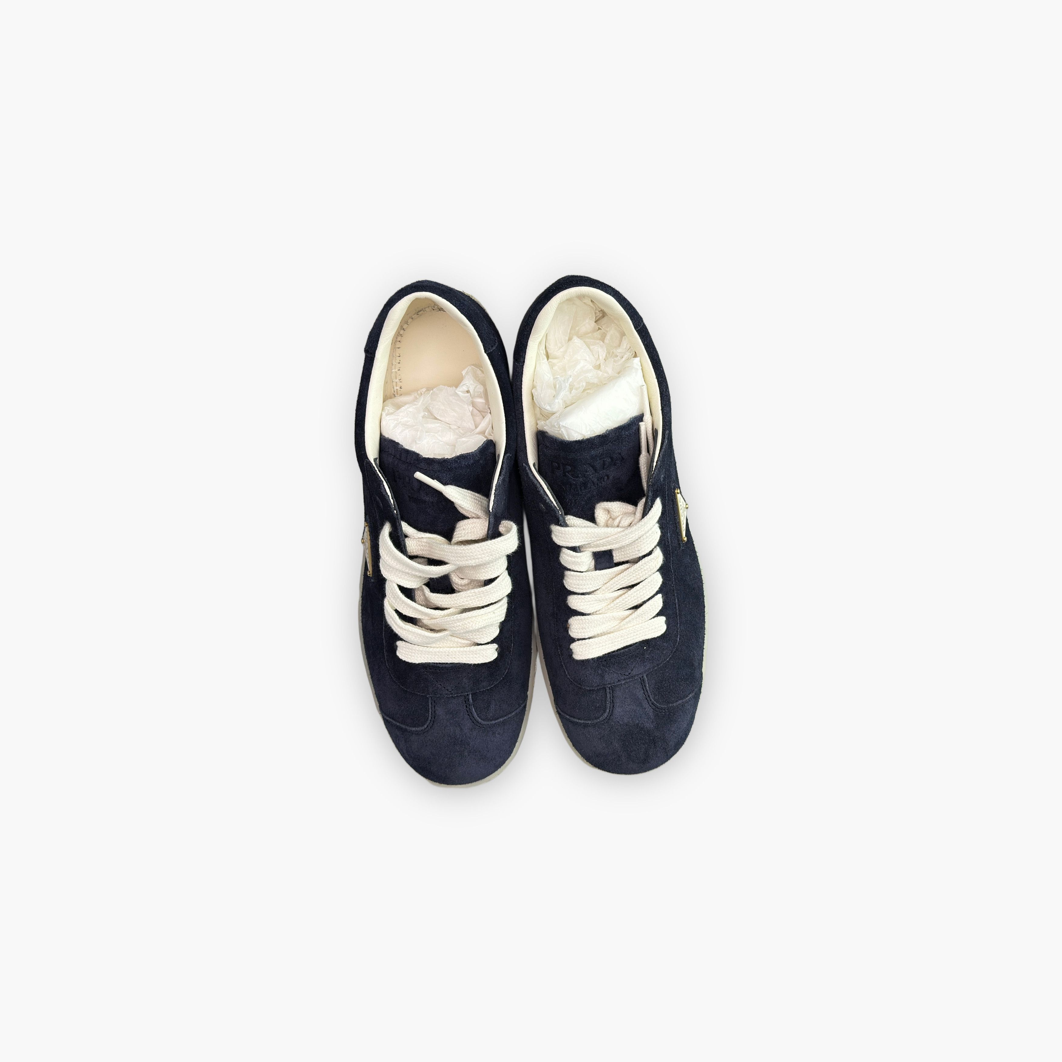 Prada Prada Blue Suede Sneakers Size 7.5 Size US 7.5 / EU 40-41 - 9 Thumbnail