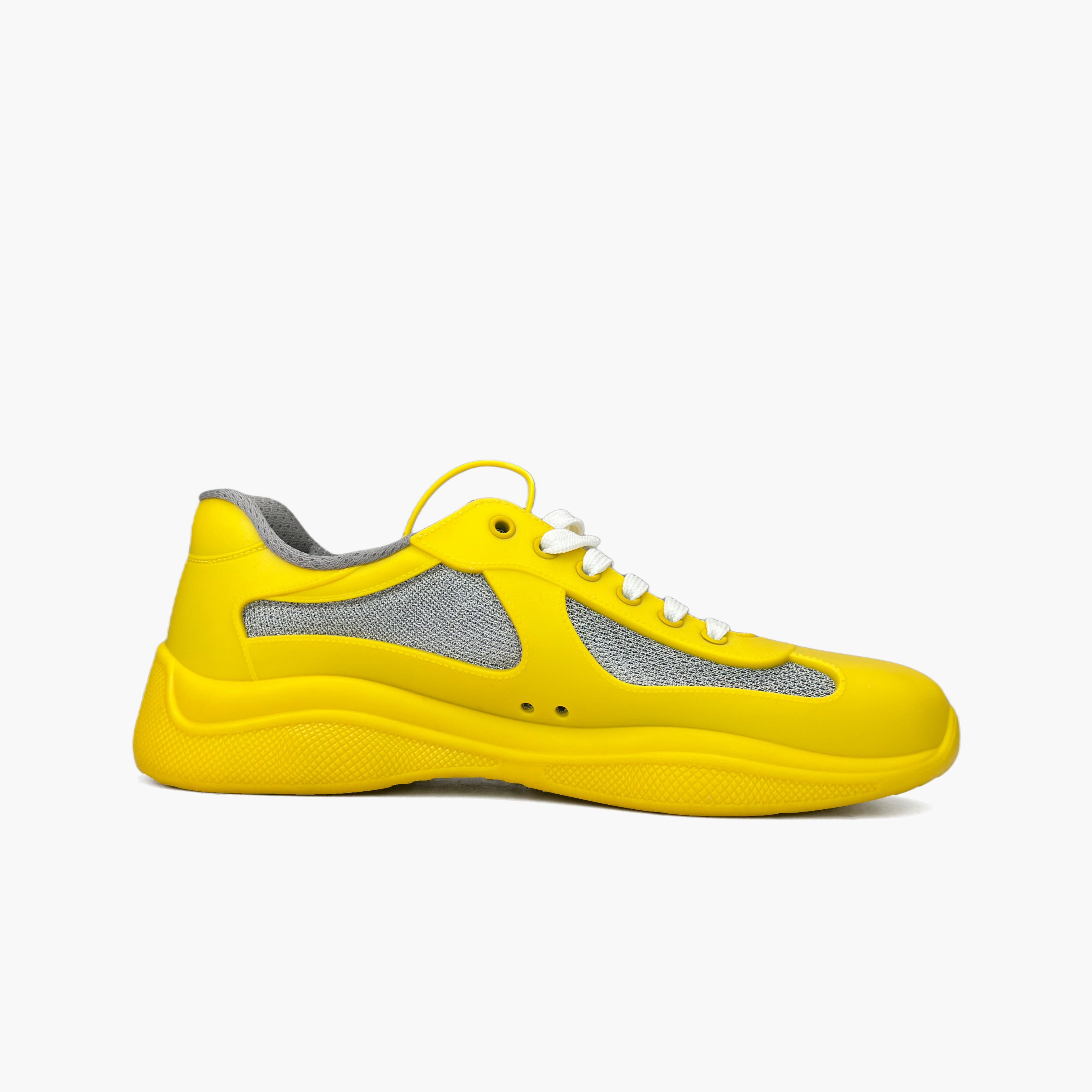 Prada Prada America's Cup Low-Top Sneakers Yellow Size US 8 / EU 4 Size US 8 / EU 41 - 2 Thumbnail
