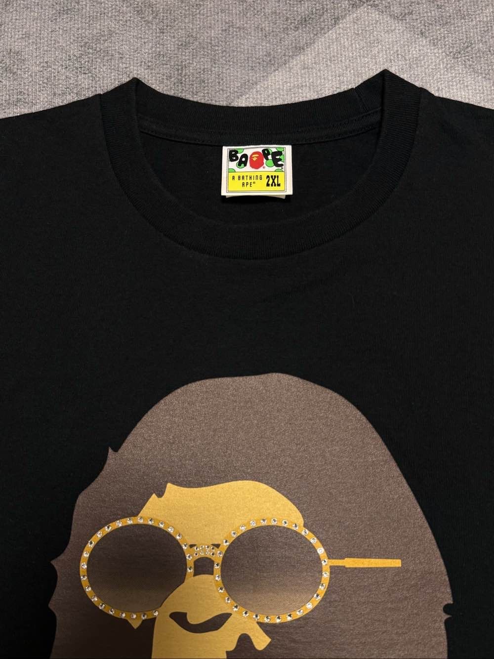 Bape A BATHING APE x Big Sean Rhinestone Ape T-Shirt Size XXL Size US XXL / EU 58 / 5 - 3 Thumbnail