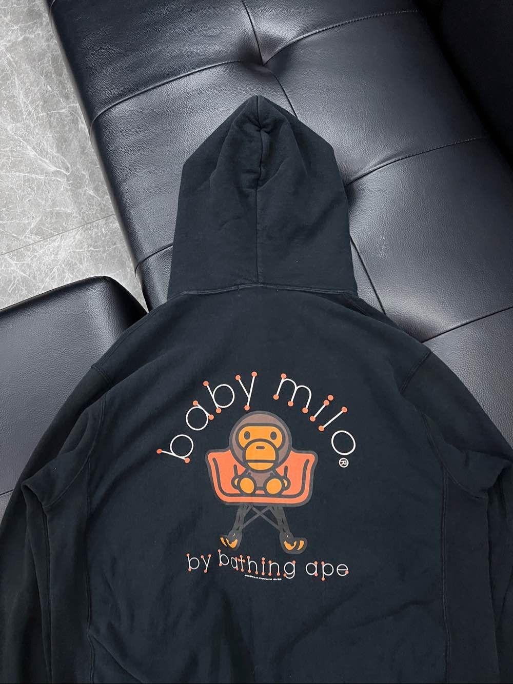 Bape A Bathing Ape Baby Milo Zip Hoodie Black Size M Size US M / EU 48-50 / 2 - 11 Thumbnail