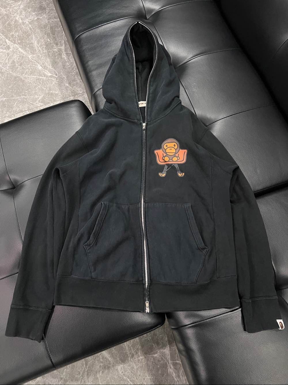 Bape A Bathing Ape Baby Milo Zip Hoodie Black Size M Size US M / EU 48-50 / 2 - 18 Thumbnail