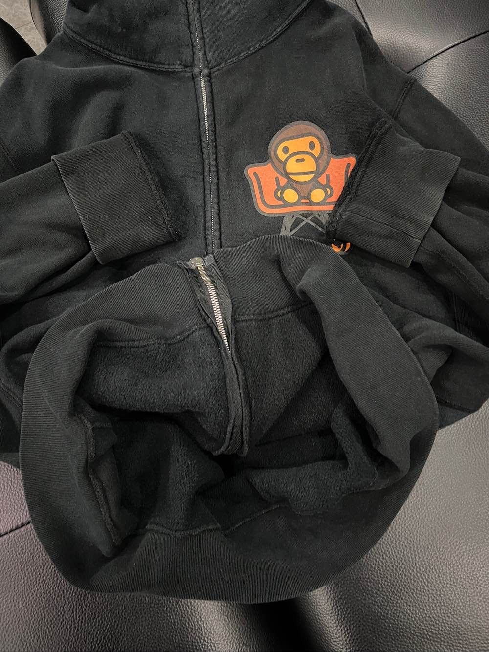 Bape A Bathing Ape Baby Milo Zip Hoodie Black Size M Size US M / EU 48-50 / 2 - 9 Thumbnail