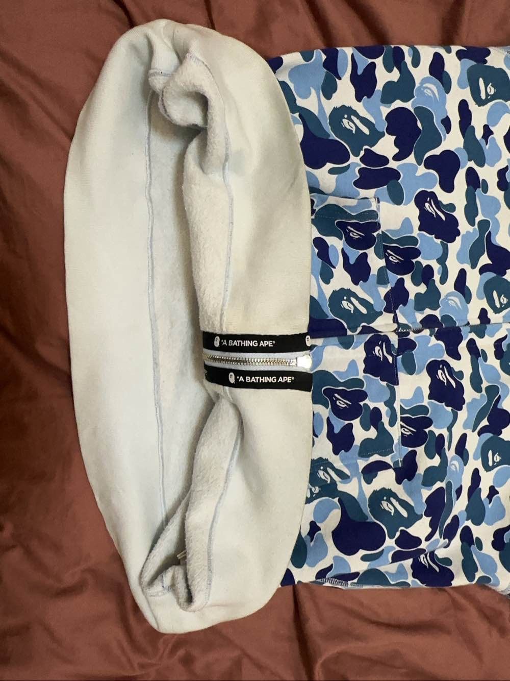 Bape A BATHING APE Blue Camo Shark Hoodie Size XL Size US XL / EU 56 / 4 - 5 Thumbnail