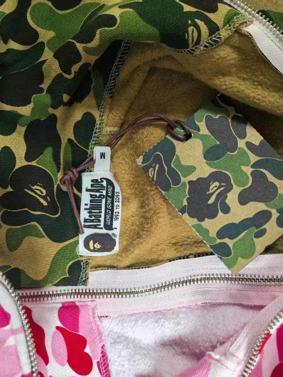 Bape A Bathing Ape Camo Split Shark Hoodie US M Size US M / EU 48-50 / 2 - 3 Thumbnail