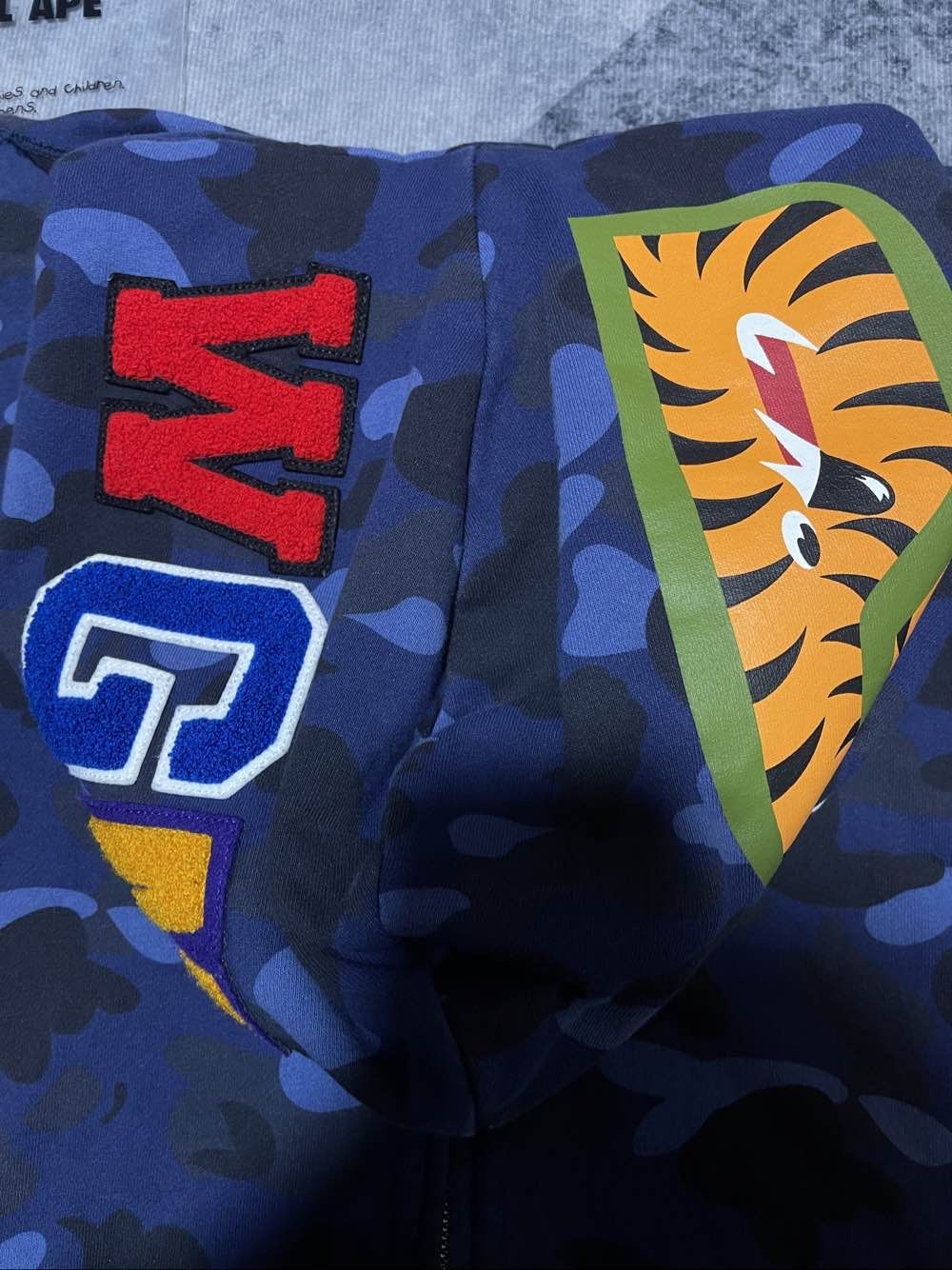 Bape A Bathing Ape Blue Camo Shark Hoodie Size XXL Size US XXL / EU 58 / 5 - 5 Thumbnail