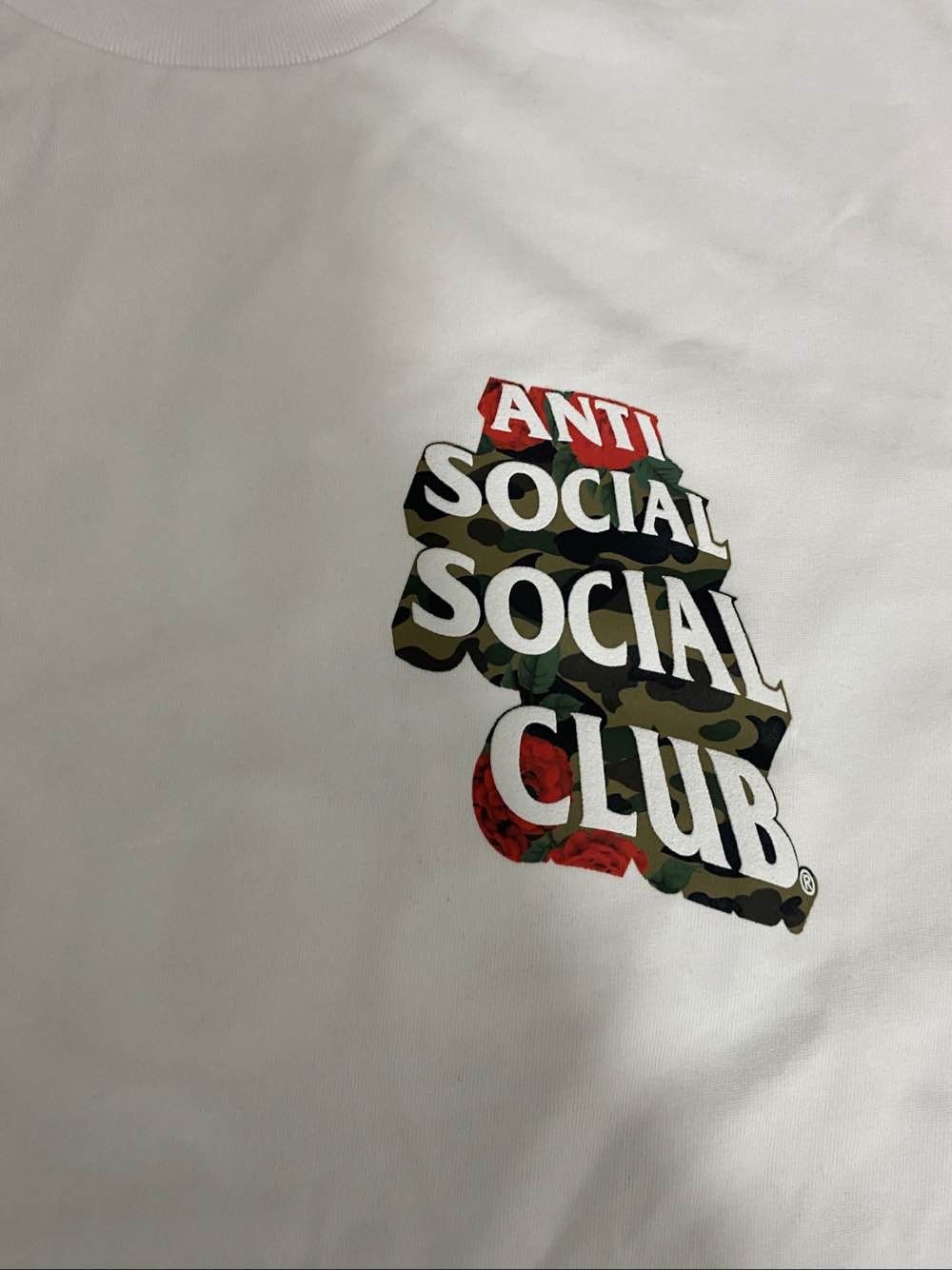 Bape A Bathing Ape x Anti Social Social Club Camo Rose T-Shirt S Size US S / EU 44-46 / 1 - 5 Thumbnail
