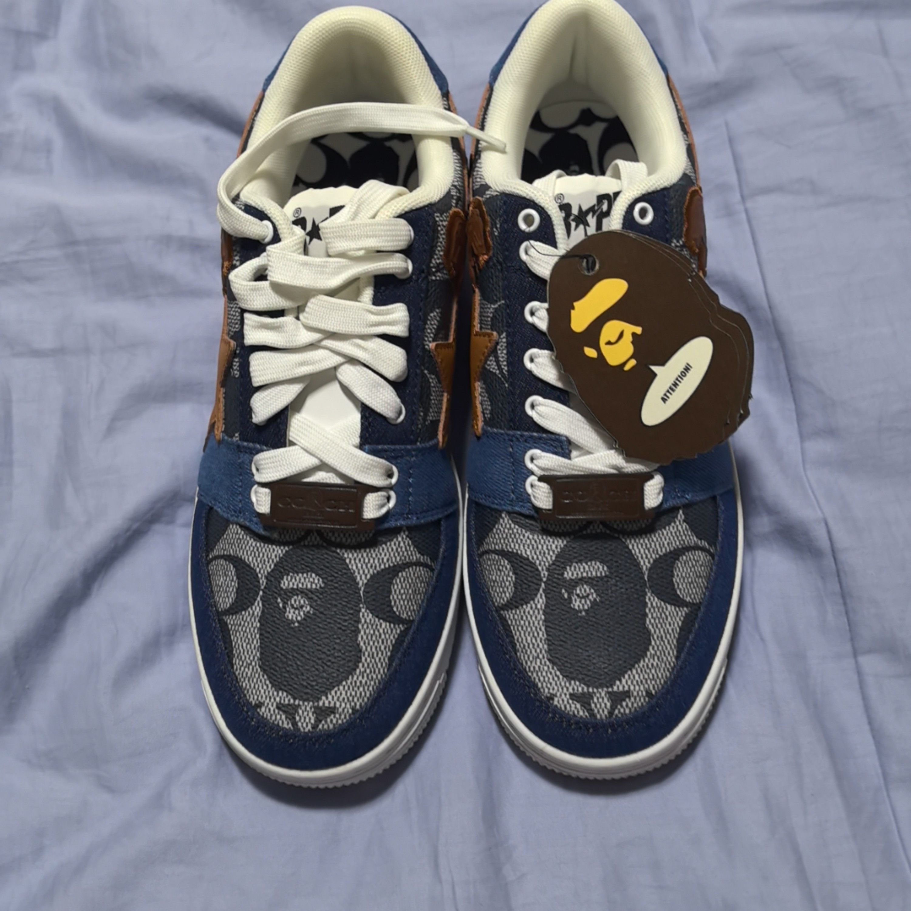 Bape A BATHING APE x Coach BAPE STA Low-Top Sneakers US 8 Size US 8 / EU 41 - 2 Thumbnail