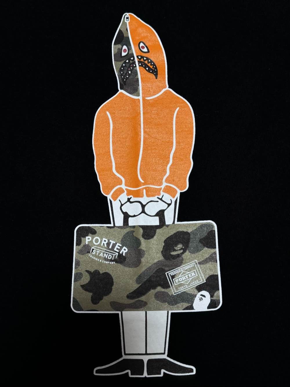 Bape A Bathing Ape x Porter Shark Graphic T-Shirt Size XL Size US XL / EU 56 / 4 - 6 Thumbnail