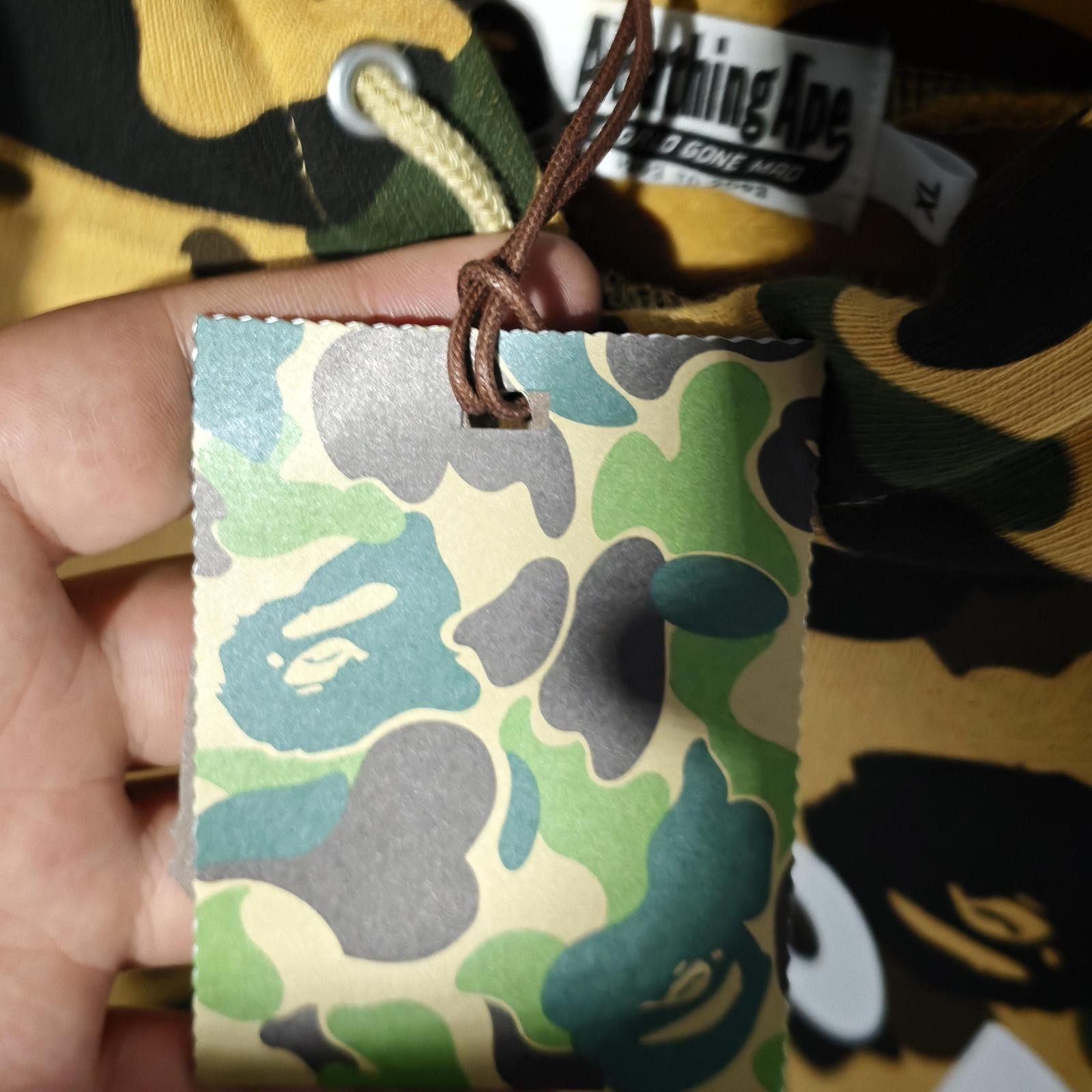 Bape A Bathing Ape Camo Logo Pullover Hoodie Size XL Size US XL / EU 56 / 4 - 5 Thumbnail