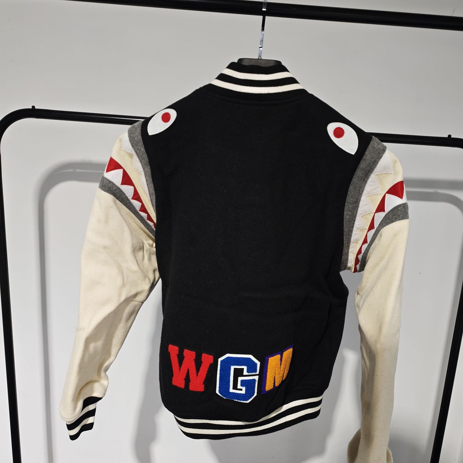 Bape A BATHING APE Shark Varsity Jacket Size XL Size US XL / EU 56 / 4 - 2 Thumbnail