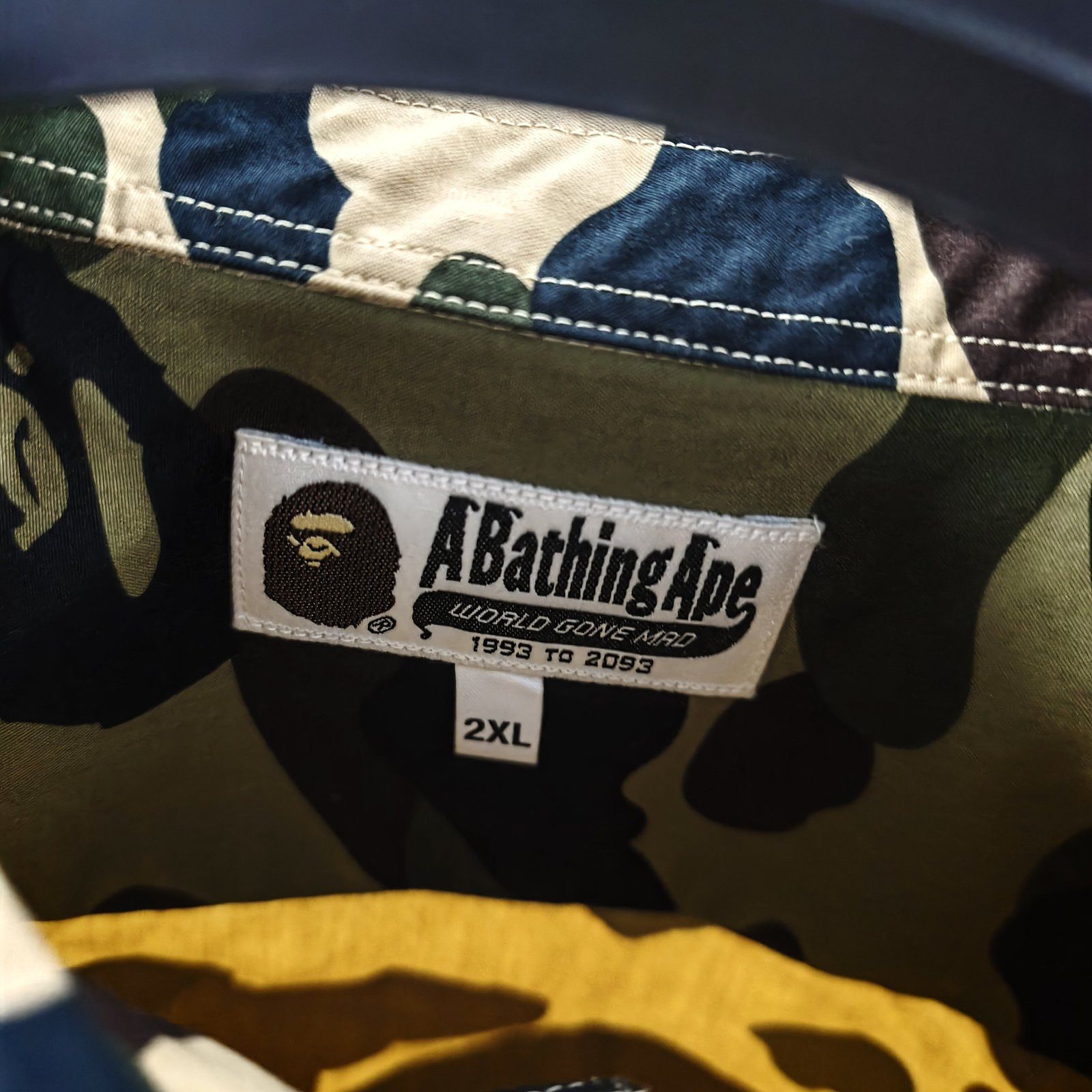 Bape A Bathing Ape 1st Camo Button Up Shirt Size XXL Size US XXL / EU 58 / 5 - 3 Thumbnail