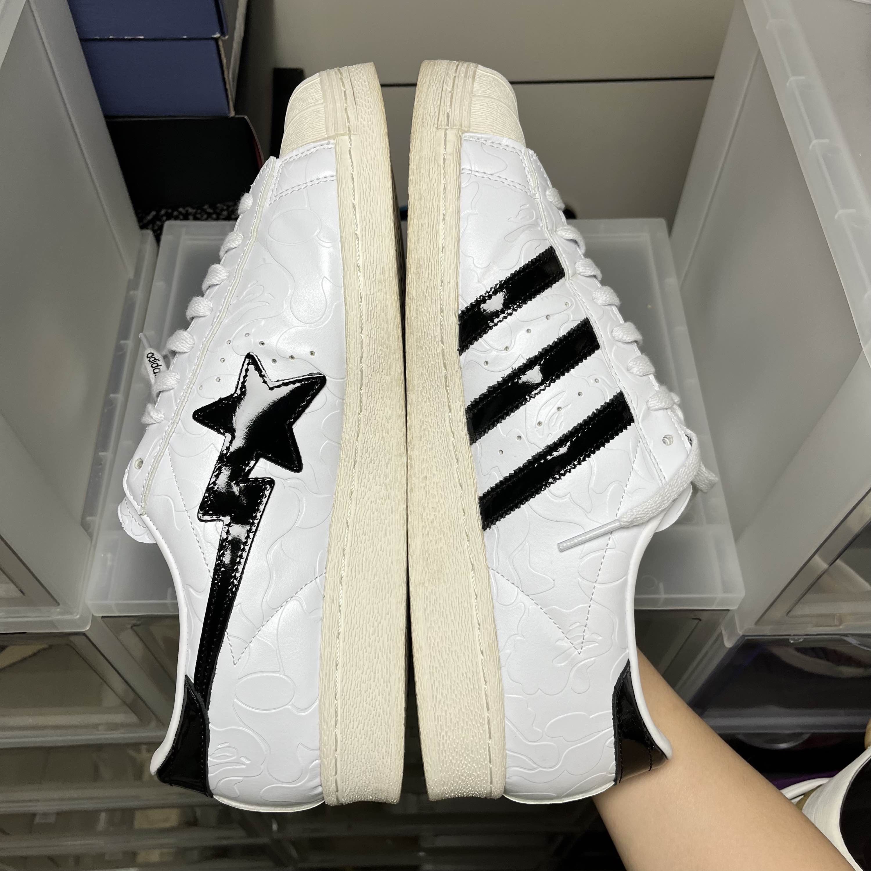 Bape BAPE x adidas Originals Superstar White Size 12.5 Size US 14 / EU 47 - 10 Thumbnail