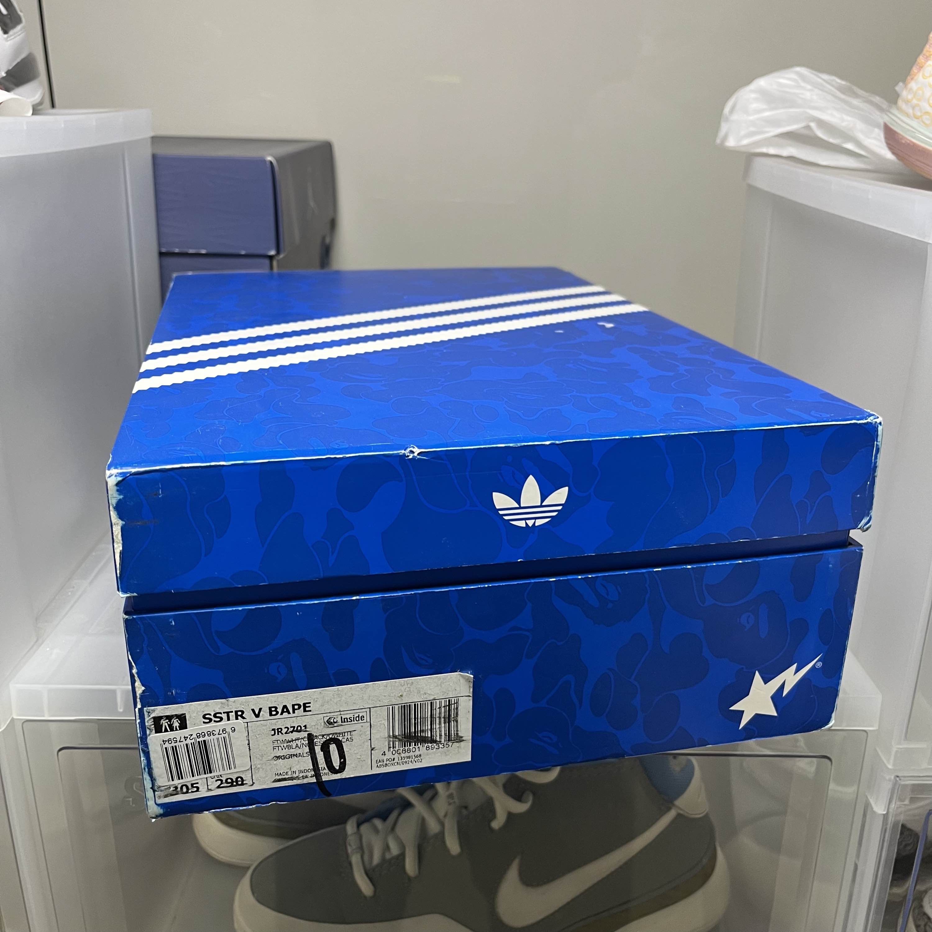 Bape BAPE x adidas Originals Superstar White Size 12.5 Size US 14 / EU 47 - 6 Thumbnail