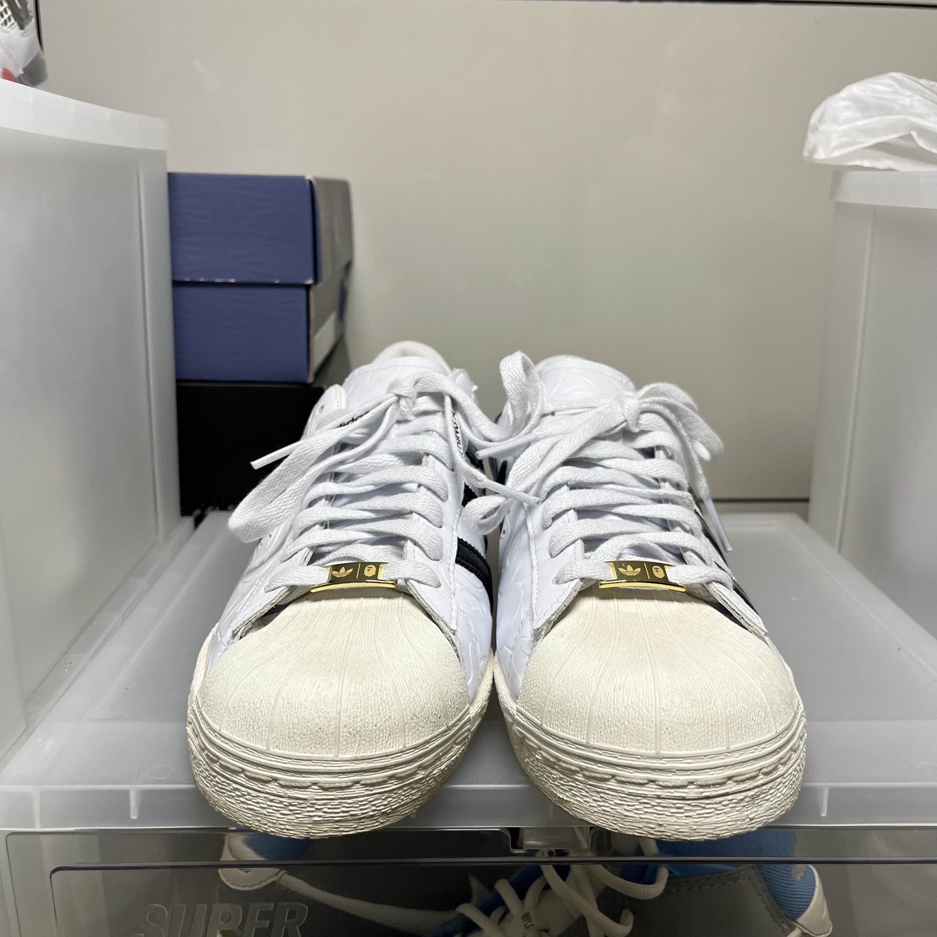 Bape BAPE x adidas Originals Superstar White Size 12.5 Size US 14 / EU 47 - 2 Thumbnail