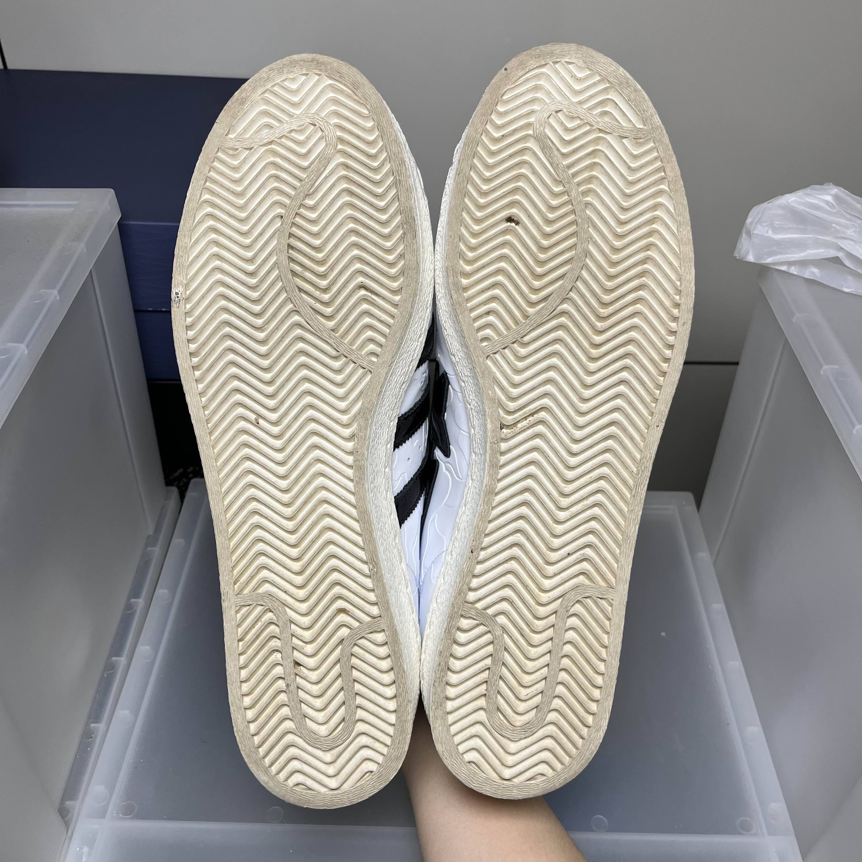 Bape BAPE x adidas Originals Superstar White Size 12.5 Size US 14 / EU 47 - 4 Thumbnail