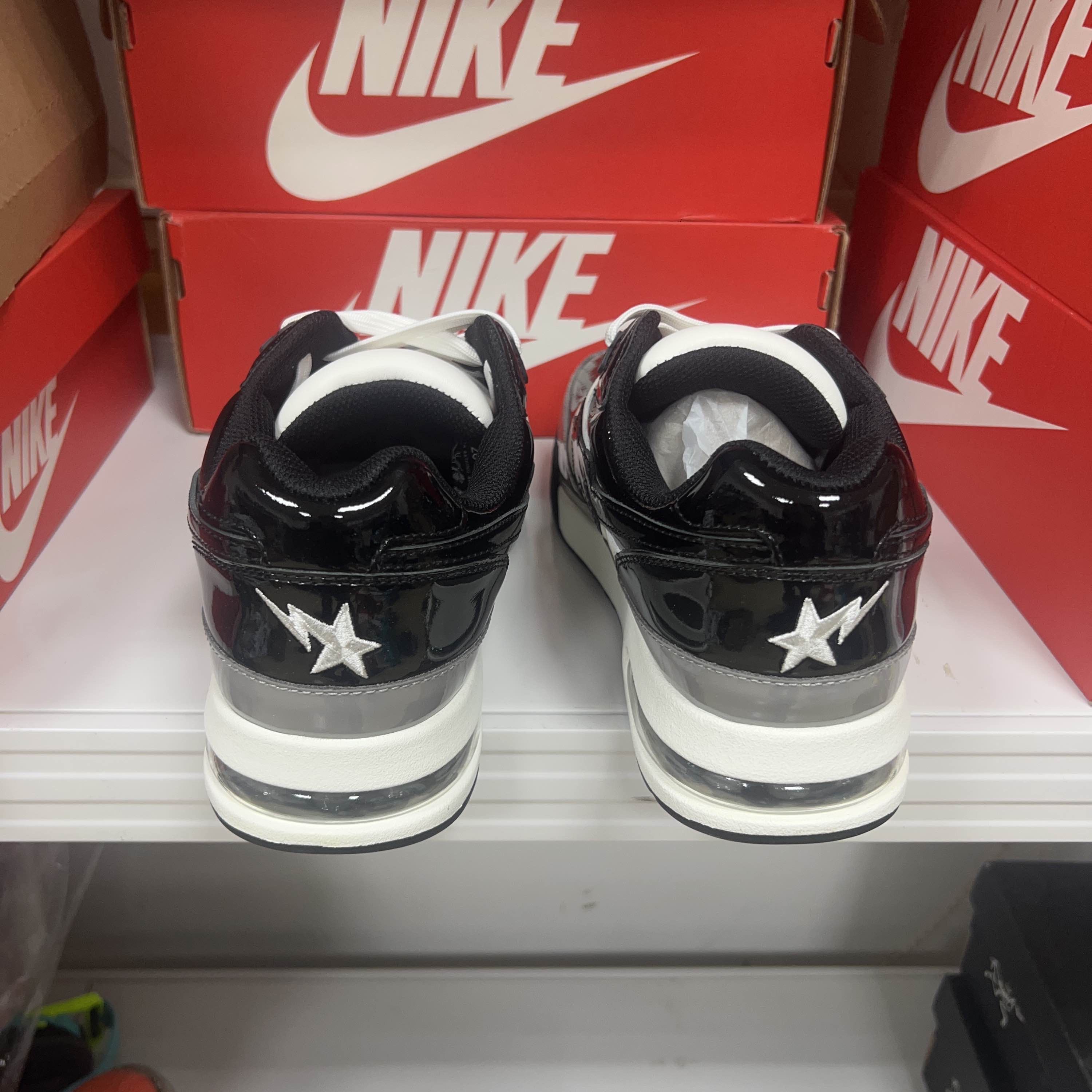 Bape A Bathing Ape Patent Low-Top Sneakers US 10 Size US 11 / EU 44 - 3 Thumbnail