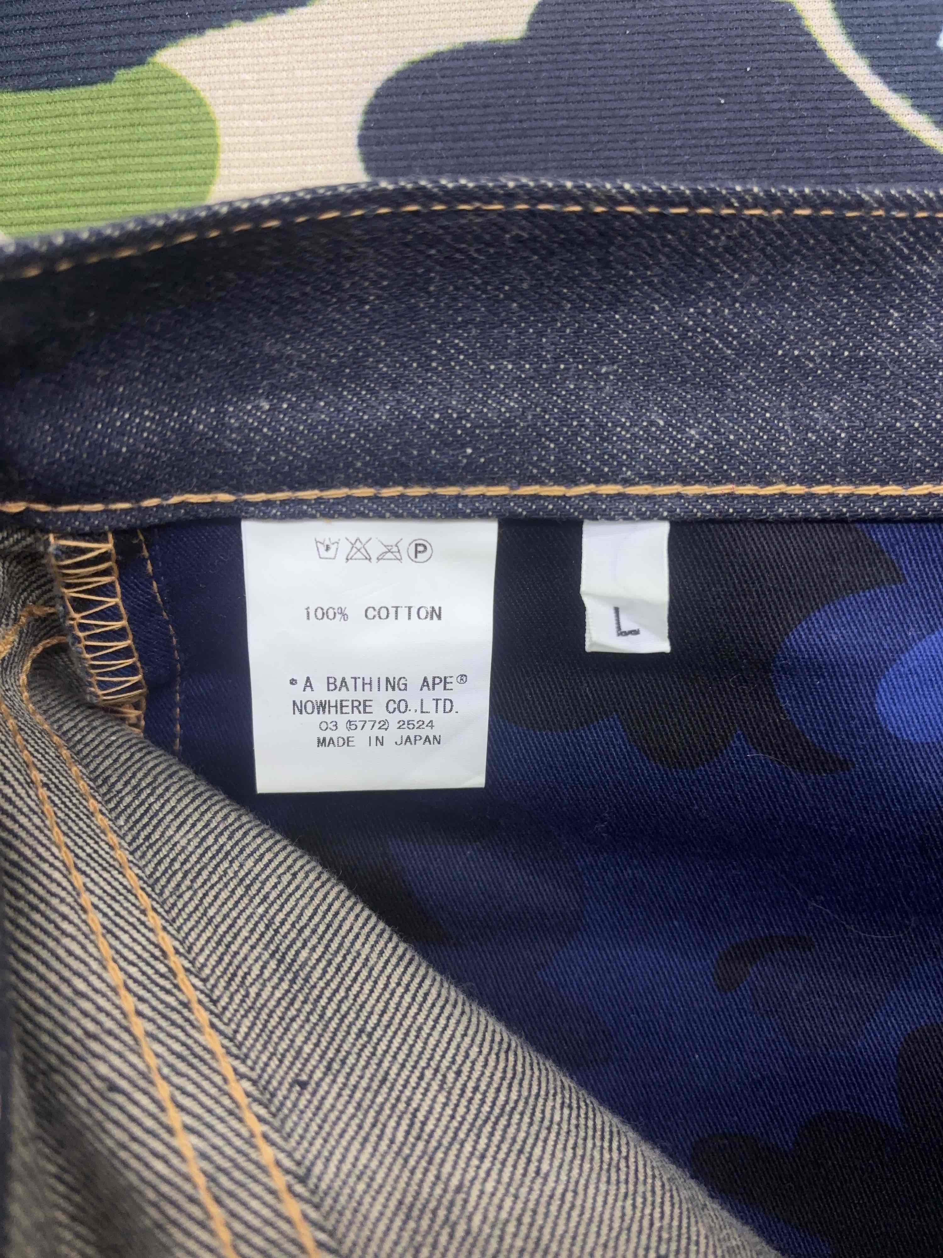 Bape A Bathing Ape Logo Denim Shorts Size L Size US 34 / EU 50 - 4 Thumbnail