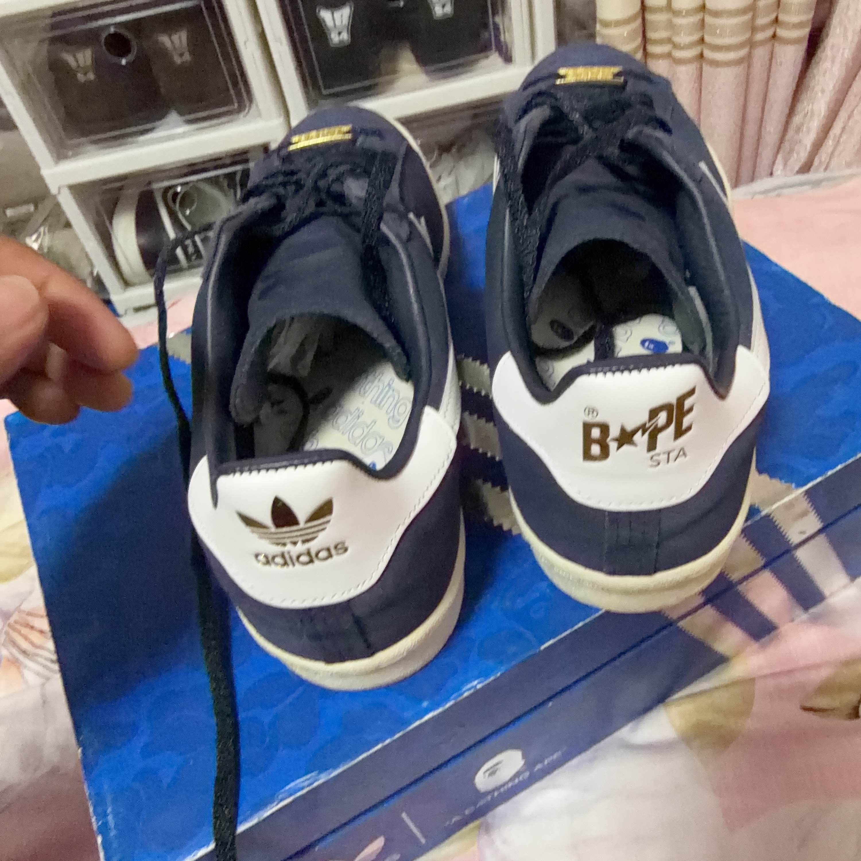 Adidas × Bape adidas x BAPE Campus 80s Navy Sneakers Size 10.5 Size US 11 / EU 44 - 3 Thumbnail