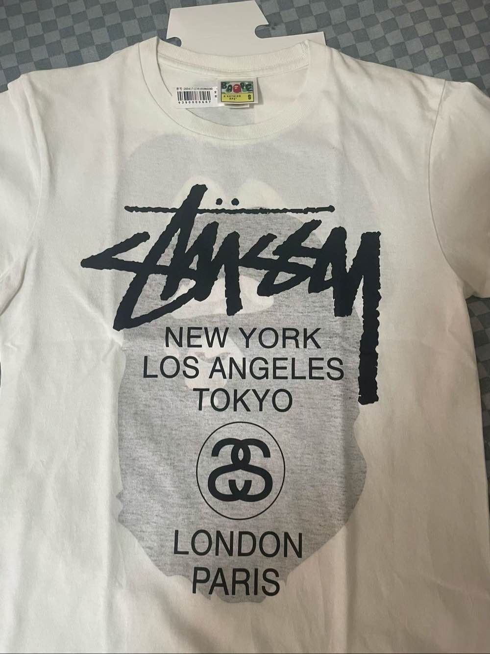 Bape A BATHING APE x Stussy World Tour T-Shirt Size S Size US S / EU 44-46 / 1 - 6 Thumbnail