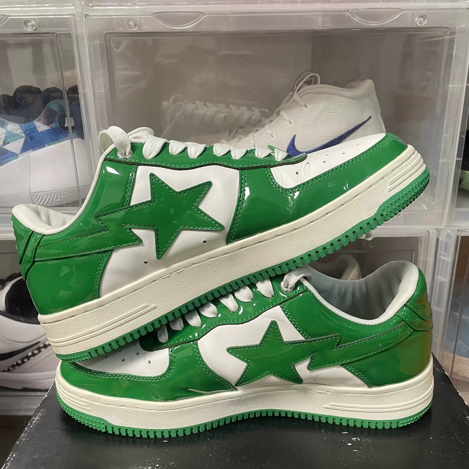 Bape A Bathing Ape Patent Leather Bape Sta Sneakers US 10 Size US 11 / EU 44 - 7 Thumbnail