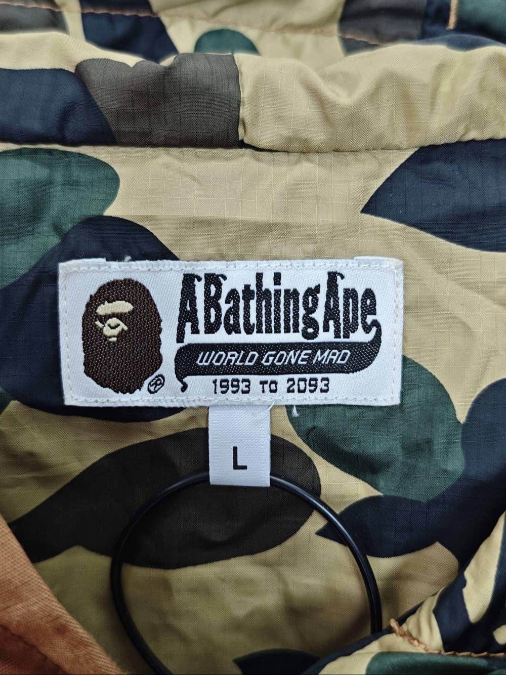 Bape A BATHING APE Camo Lined Zip Hoodie Size L Size US L / EU 52-54 / 3 - 3 Thumbnail
