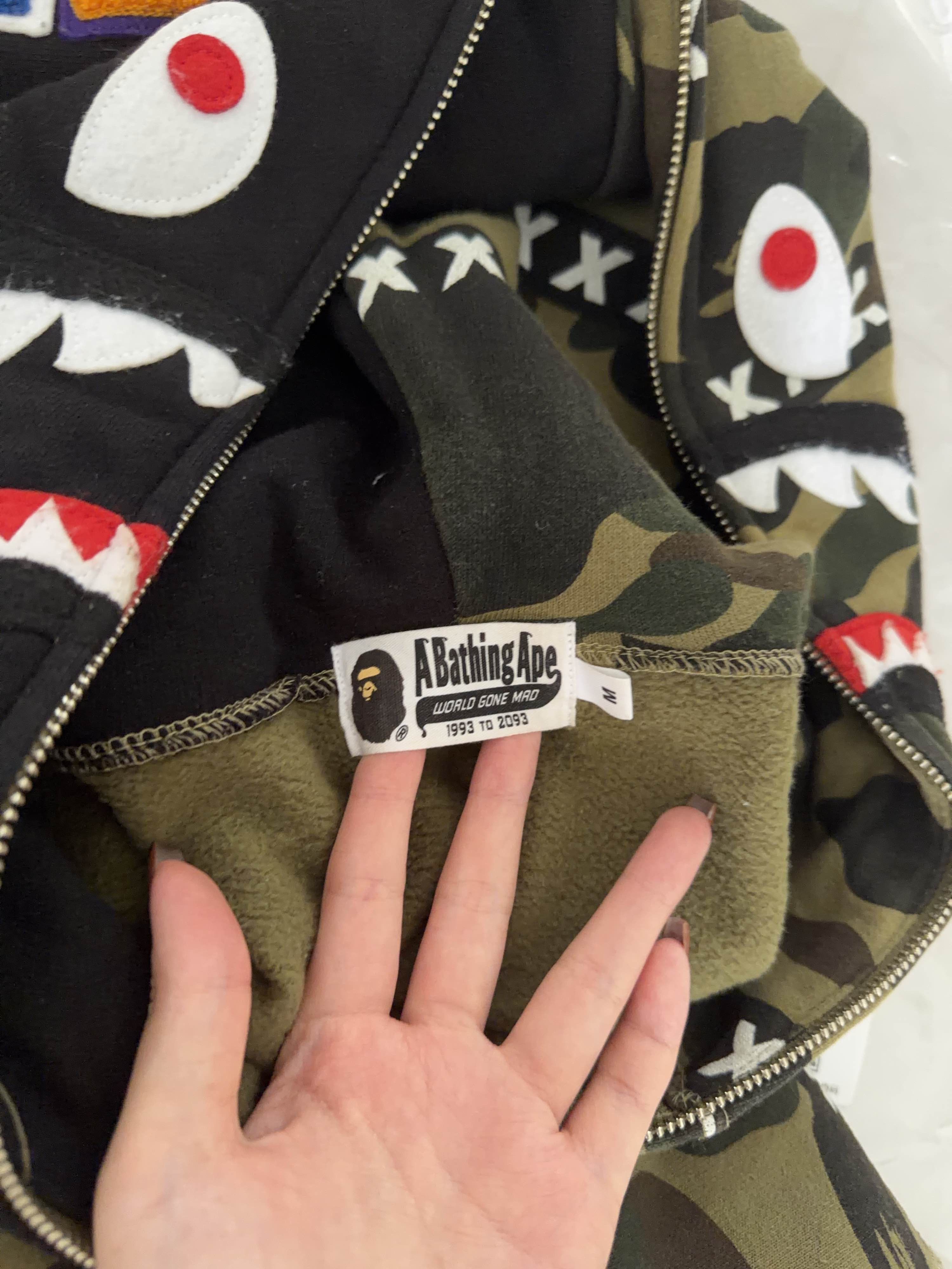 Bape A Bathing Ape Camo Shark Full Zip Hoodie Size M Size US M / EU 48-50 / 2 - 3 Thumbnail