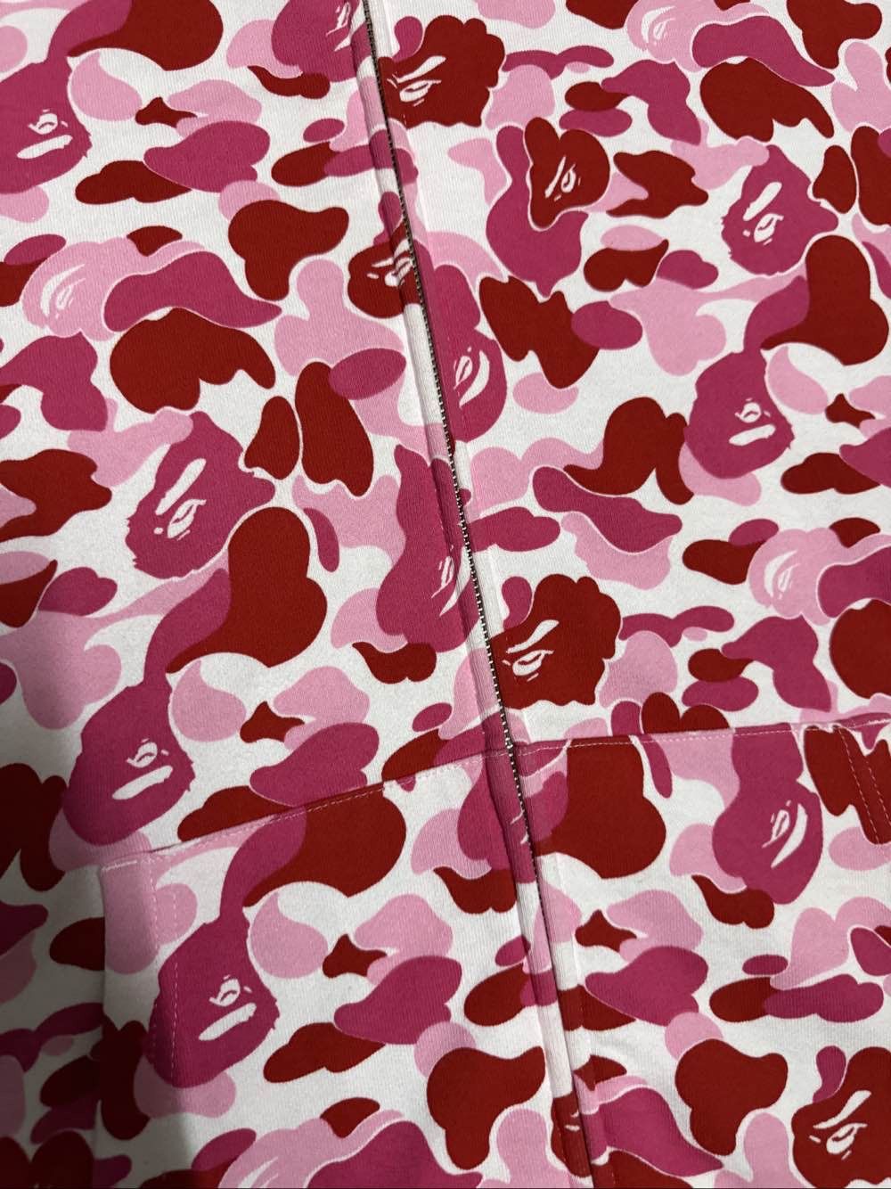 Bape A BATHING APE Pink Camo Shark Full Zip Hoodie Size L Size US L / EU 52-54 / 3 - 7 Thumbnail