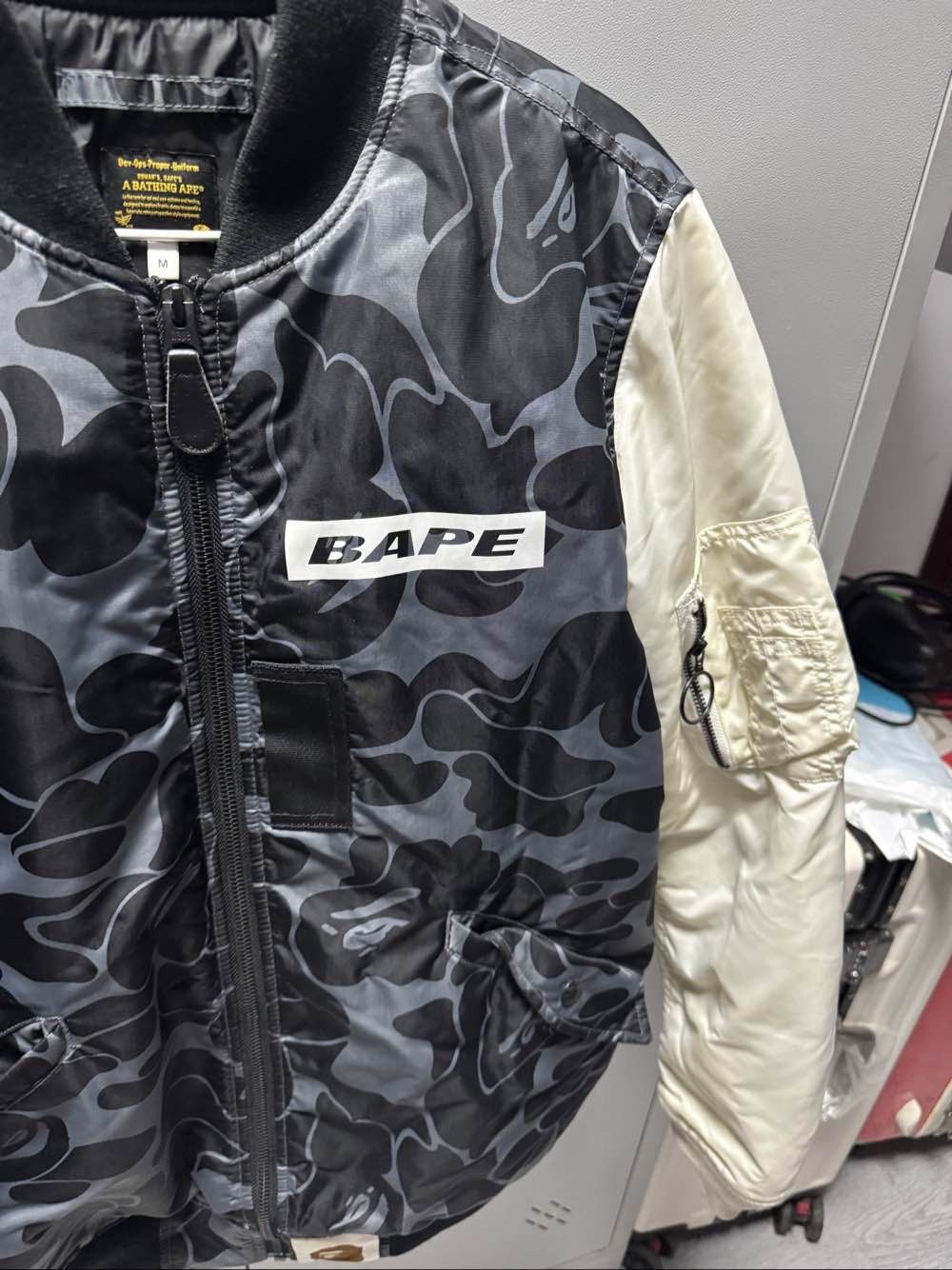 Bape A Bathing Ape Camo Bomber Jacket Size M Size US M / EU 48-50 / 2 - 6 Thumbnail