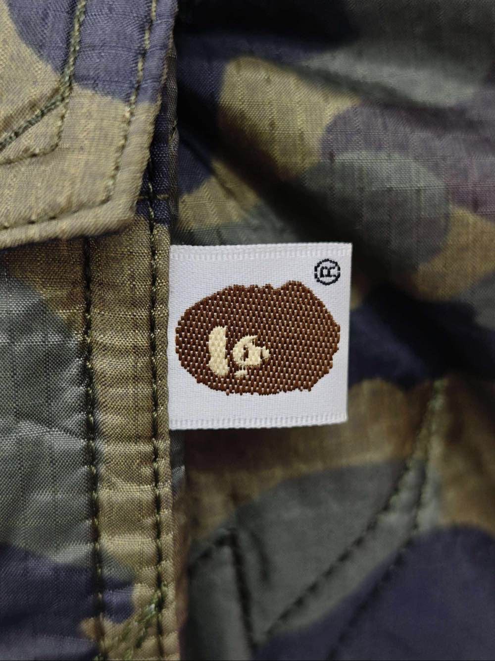 Bape A BATHING APE Camo Quilted Light Jacket Size L Size US L / EU 52-54 / 3 - 7 Thumbnail