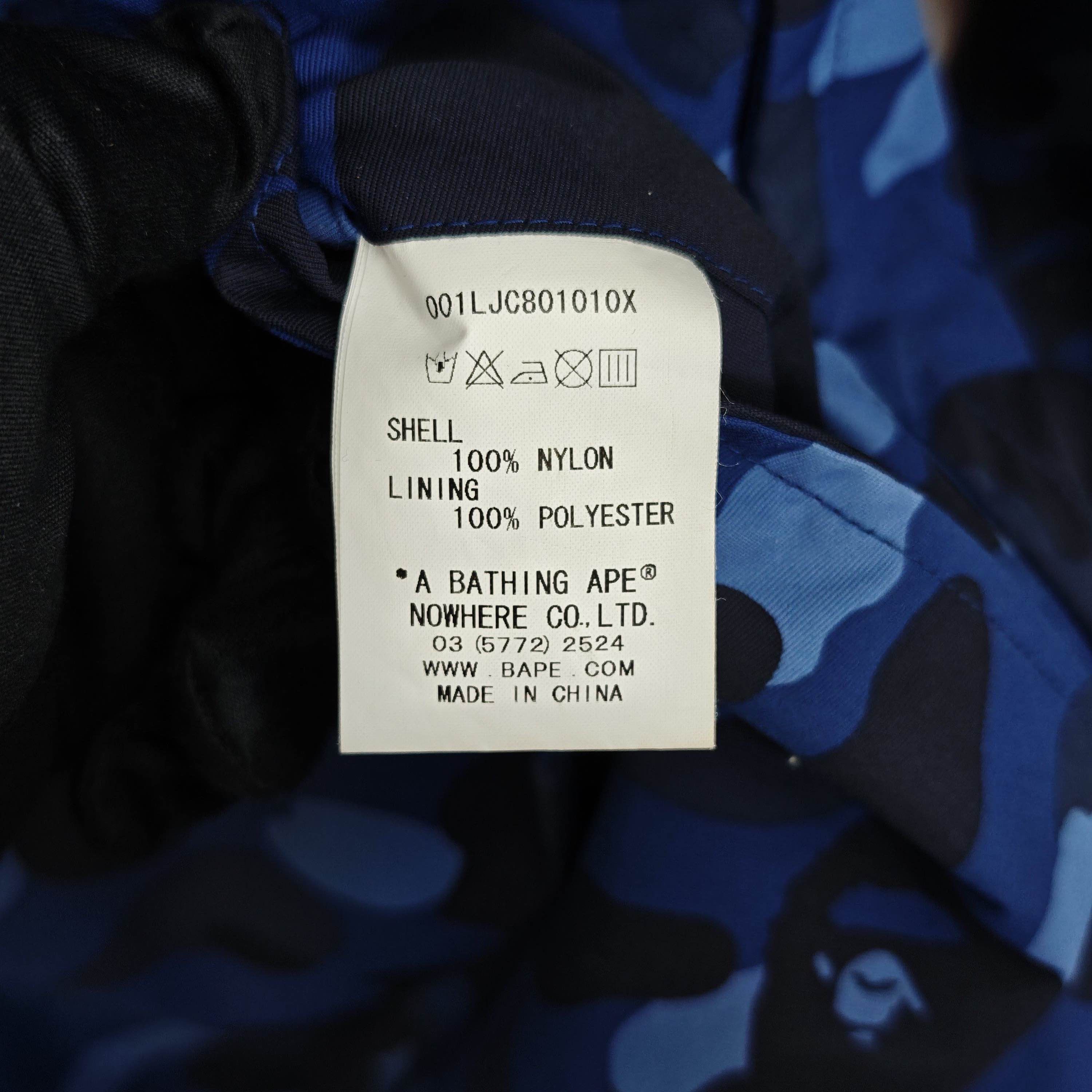 Bape A BATHING APE Blue Camo Pullover Jacket Size S Size US S / EU 44-46 / 1 - 8 Thumbnail