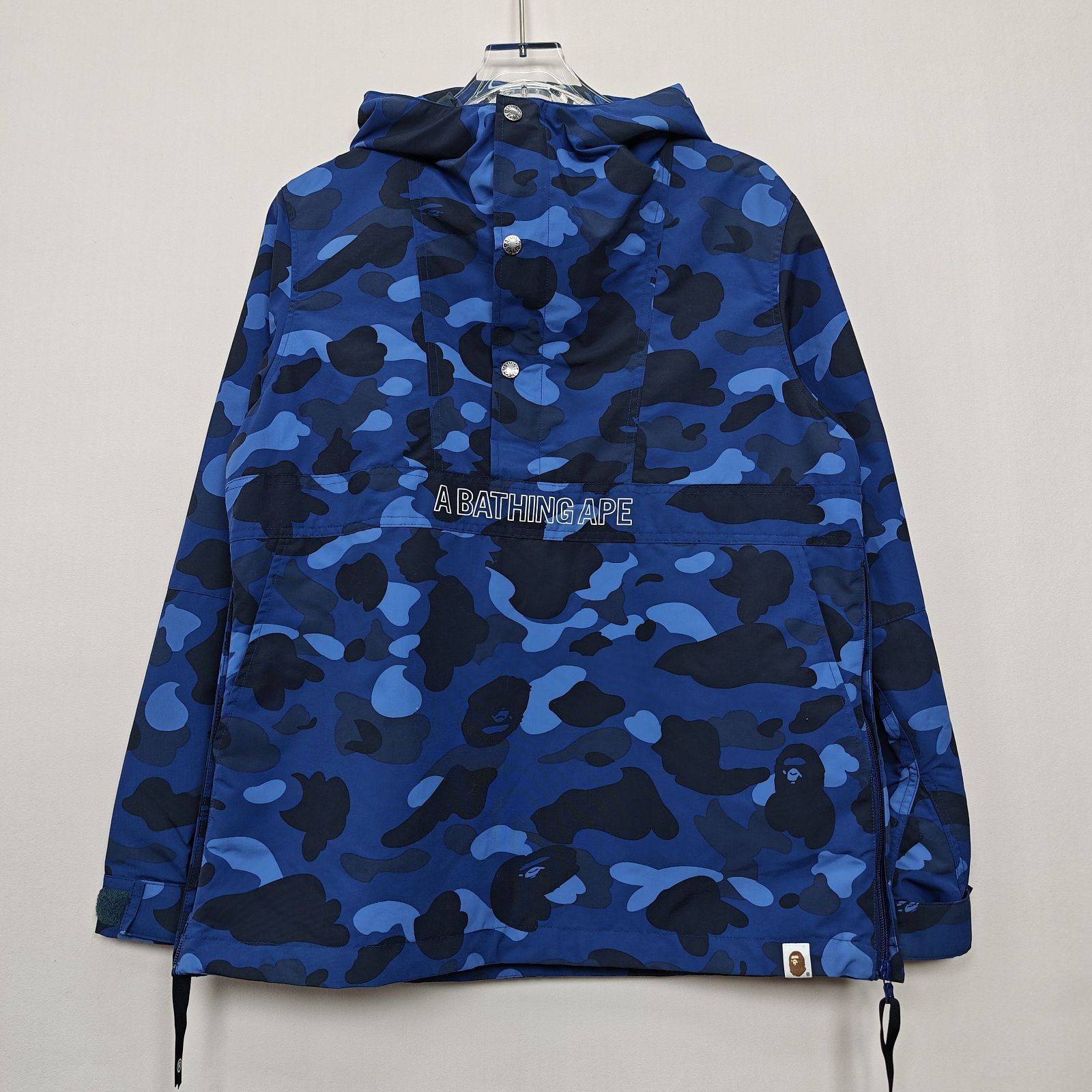 Bape A BATHING APE Blue Camo Pullover Jacket Size S Size US S / EU 44-46 / 1 - 11 Thumbnail