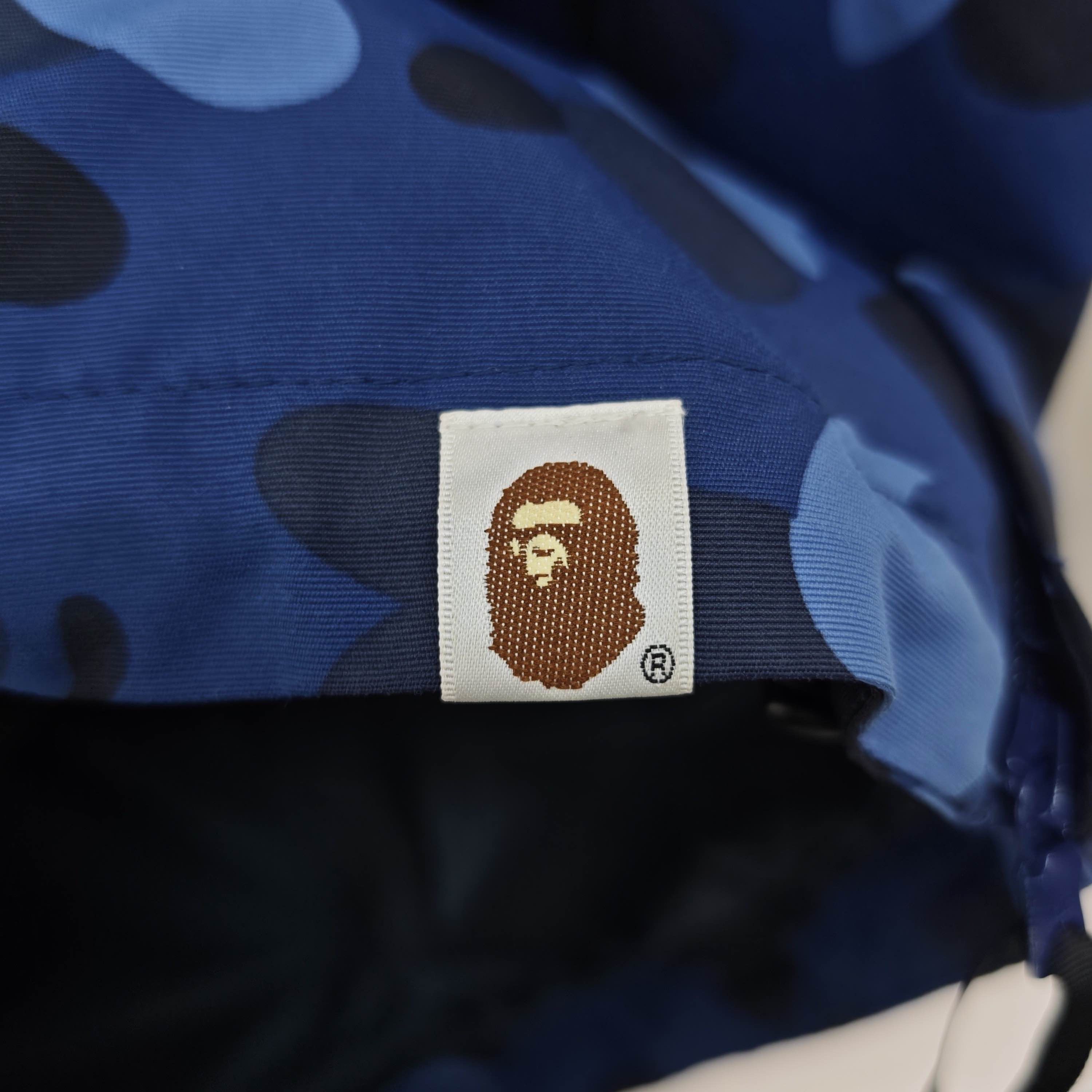 Bape A BATHING APE Blue Camo Pullover Jacket Size S Size US S / EU 44-46 / 1 - 7 Thumbnail