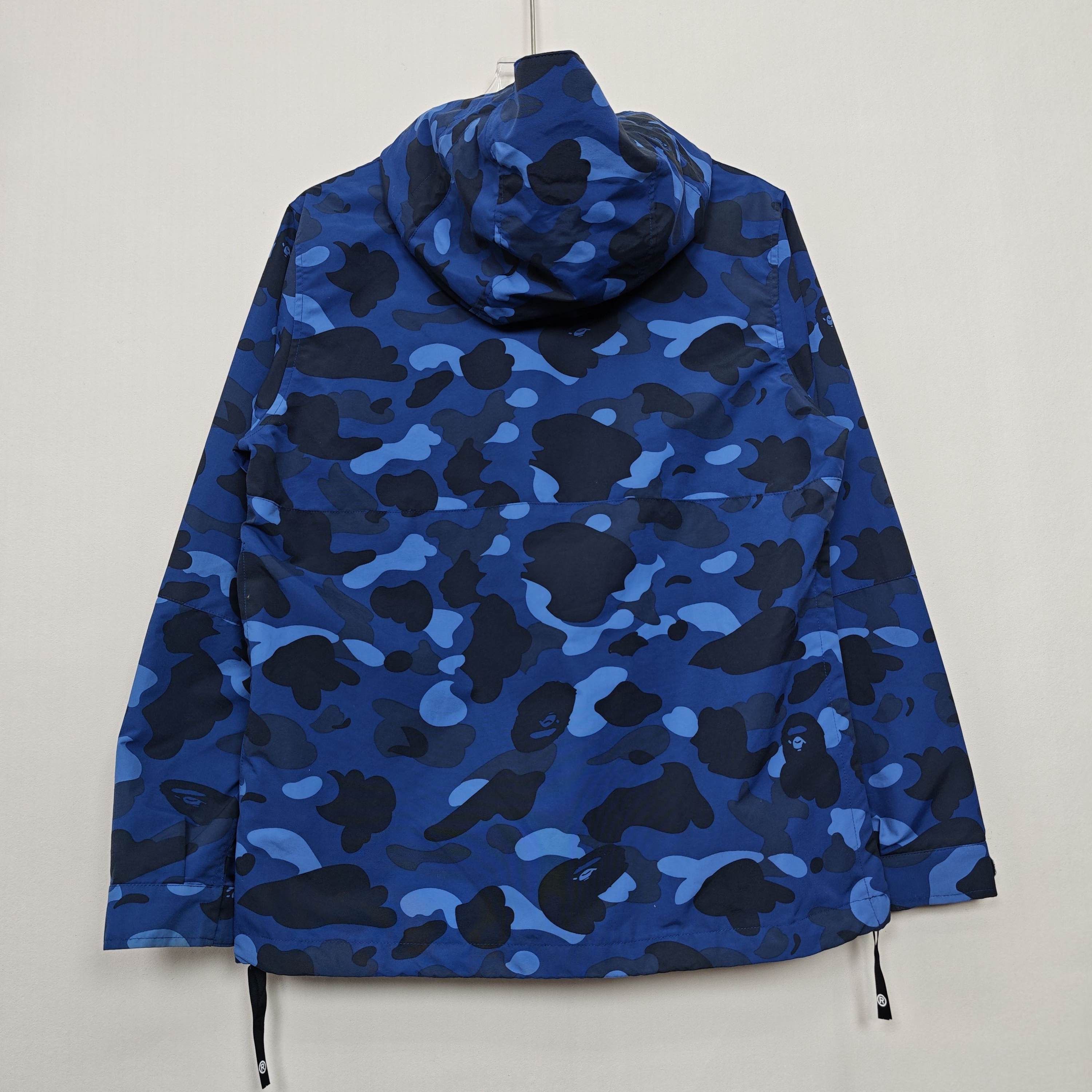 Bape A BATHING APE Blue Camo Pullover Jacket Size S Size US S / EU 44-46 / 1 - 2 Thumbnail