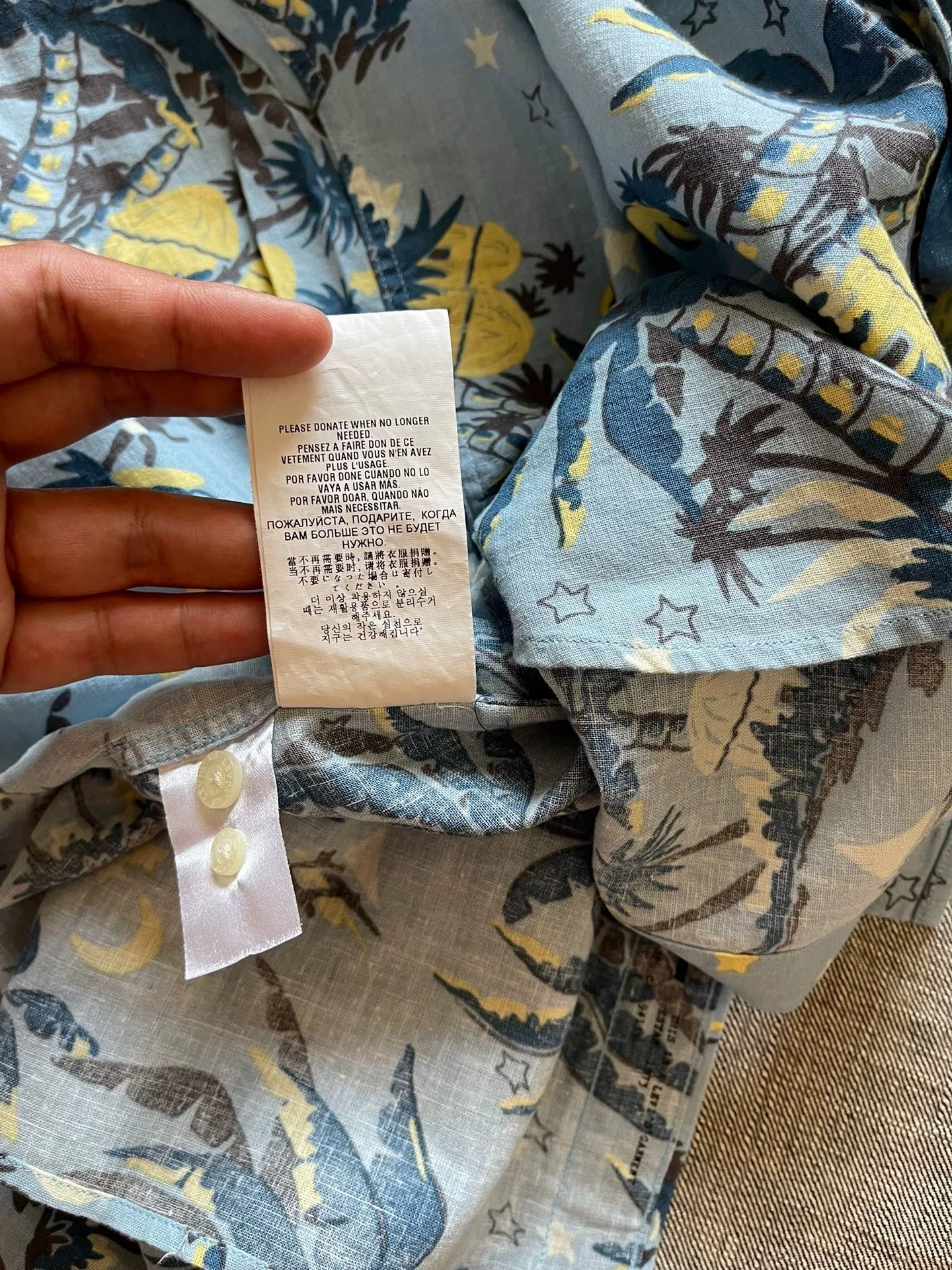Levi's Levi's Hawaiian Short Sleeve Shirt Size US M / EU 48-50 / 2 - 9 Thumbnail
