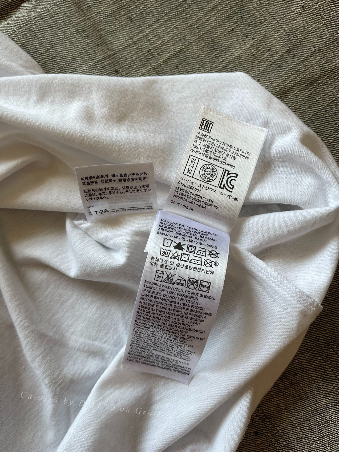 LVC Levi's LVC White Short Sleeve T-Shirt Size US M / EU 48-50 / 2 - 5 Thumbnail