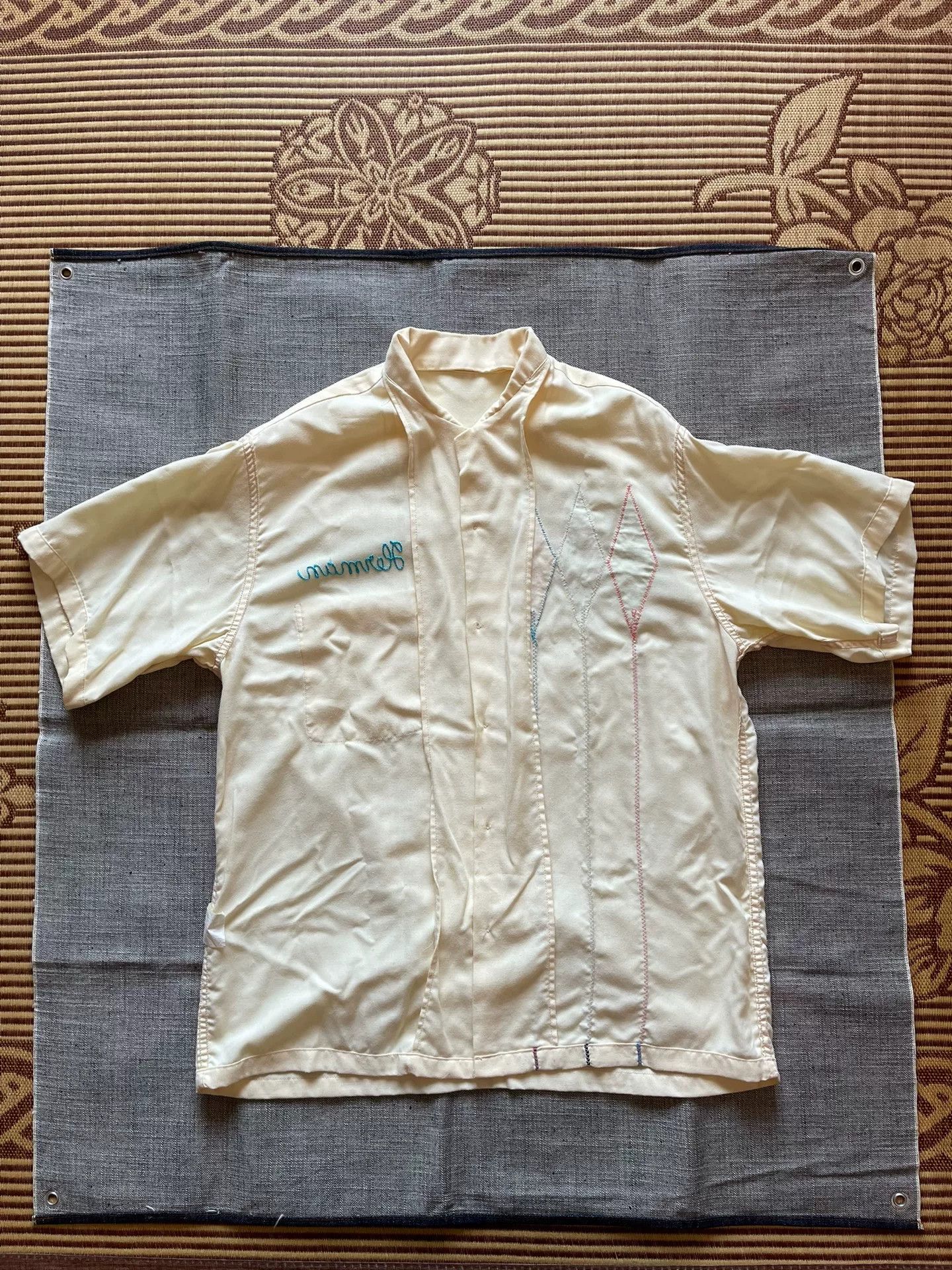 Sugar Cane Sugar Cane Diamond Summer Short-Sleeve Shirt Size US L / EU 52-54 / 3 - 3 Thumbnail