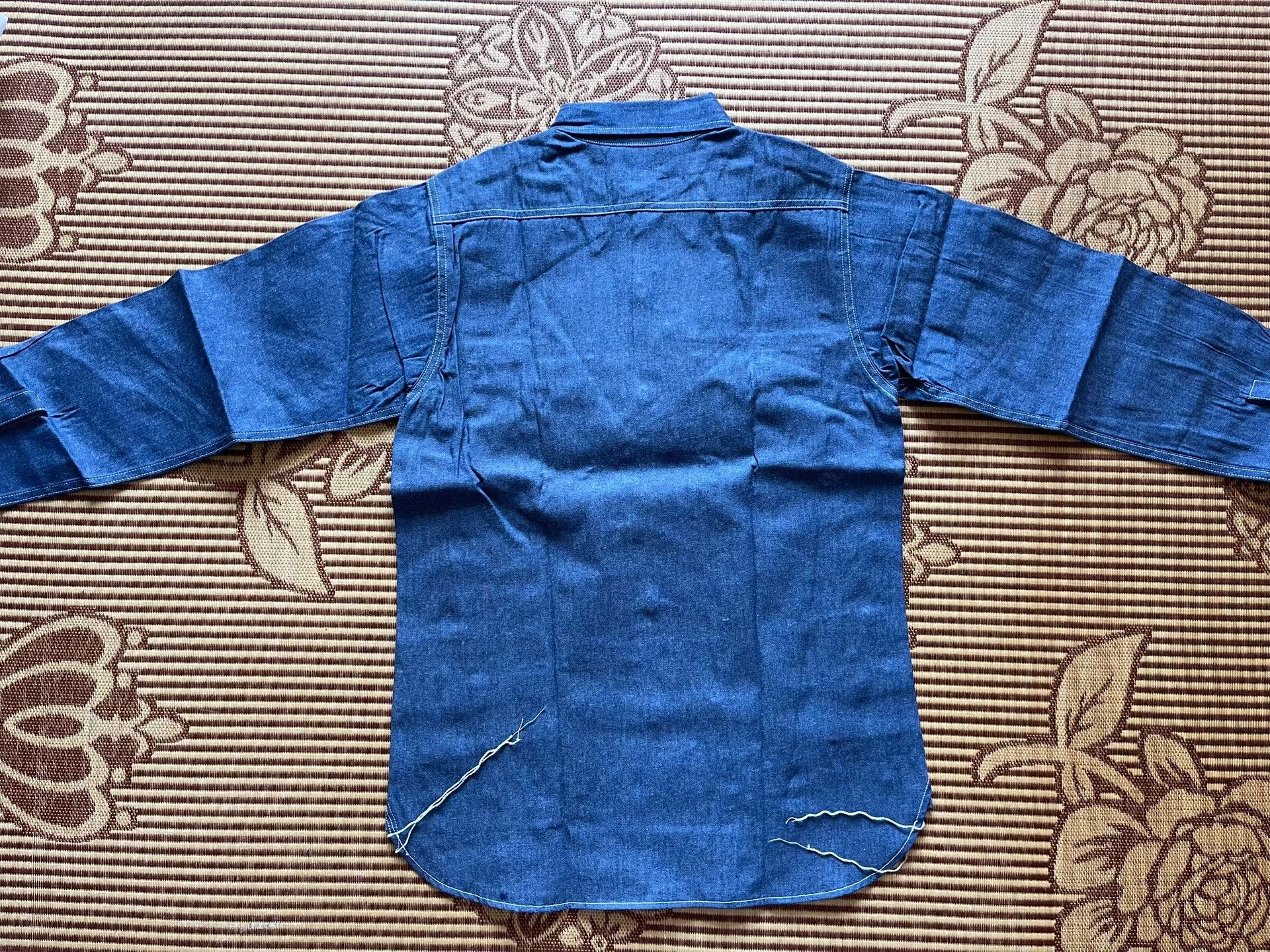 Sugar Cane Sugar Cane Lightweight Denim Long Sleeve Shirt Size US S / EU 44-46 / 1 - 4 Thumbnail