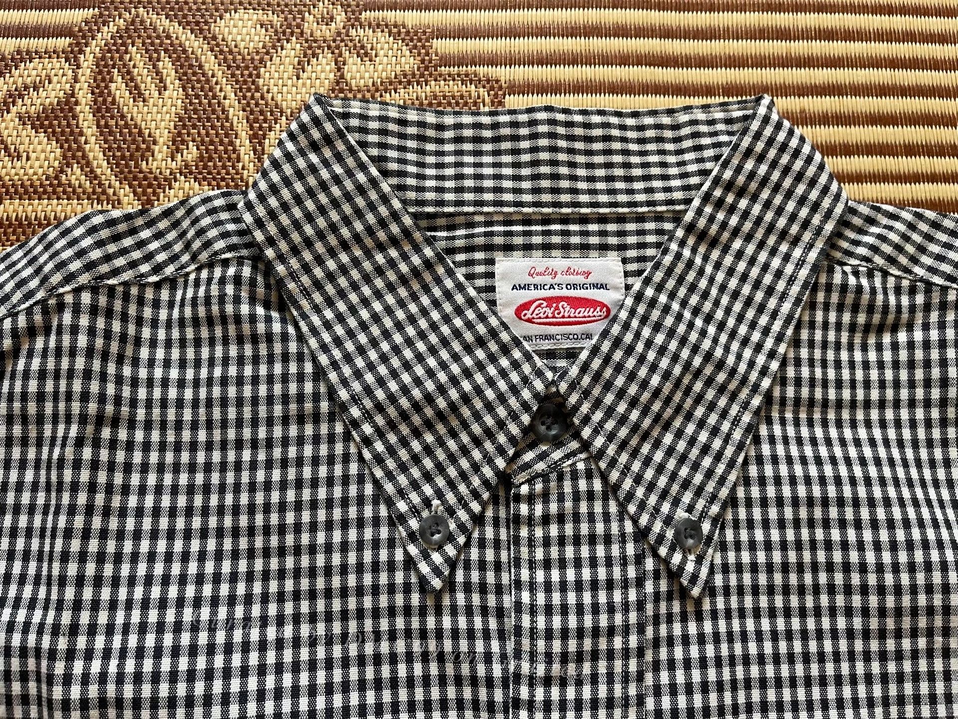 Levi's Vintage Clothing Levi's LVC Black White Check Cotton Shirt L Size US L / EU 52-54 / 3 - 3 Thumbnail