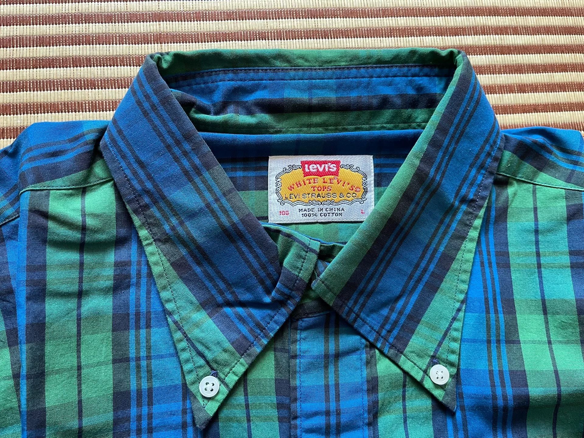 LVC Levi's LVC Cotton Plaid Shirt Size US L / EU 52-54 / 3 - 4 Thumbnail