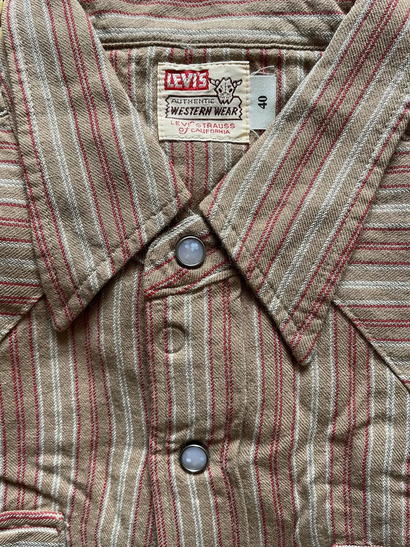 Levi's Vintage Clothing Levis LVC Plaid Long-Sleeve Shirt 40 Size US XXS / EU 40 - 4 Thumbnail