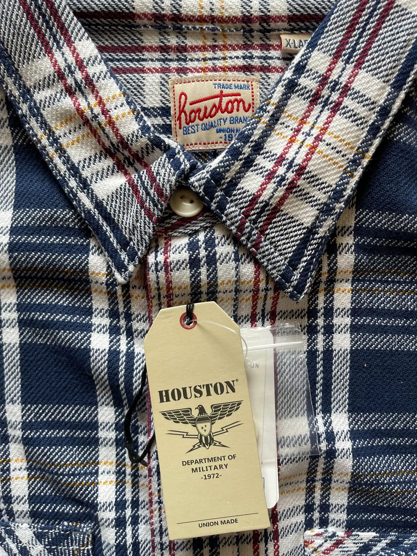 Other Houston Plaid Flannel Workwear Long-Sleeve Shirt Size US XL / EU 56 / 4 - 5 Thumbnail